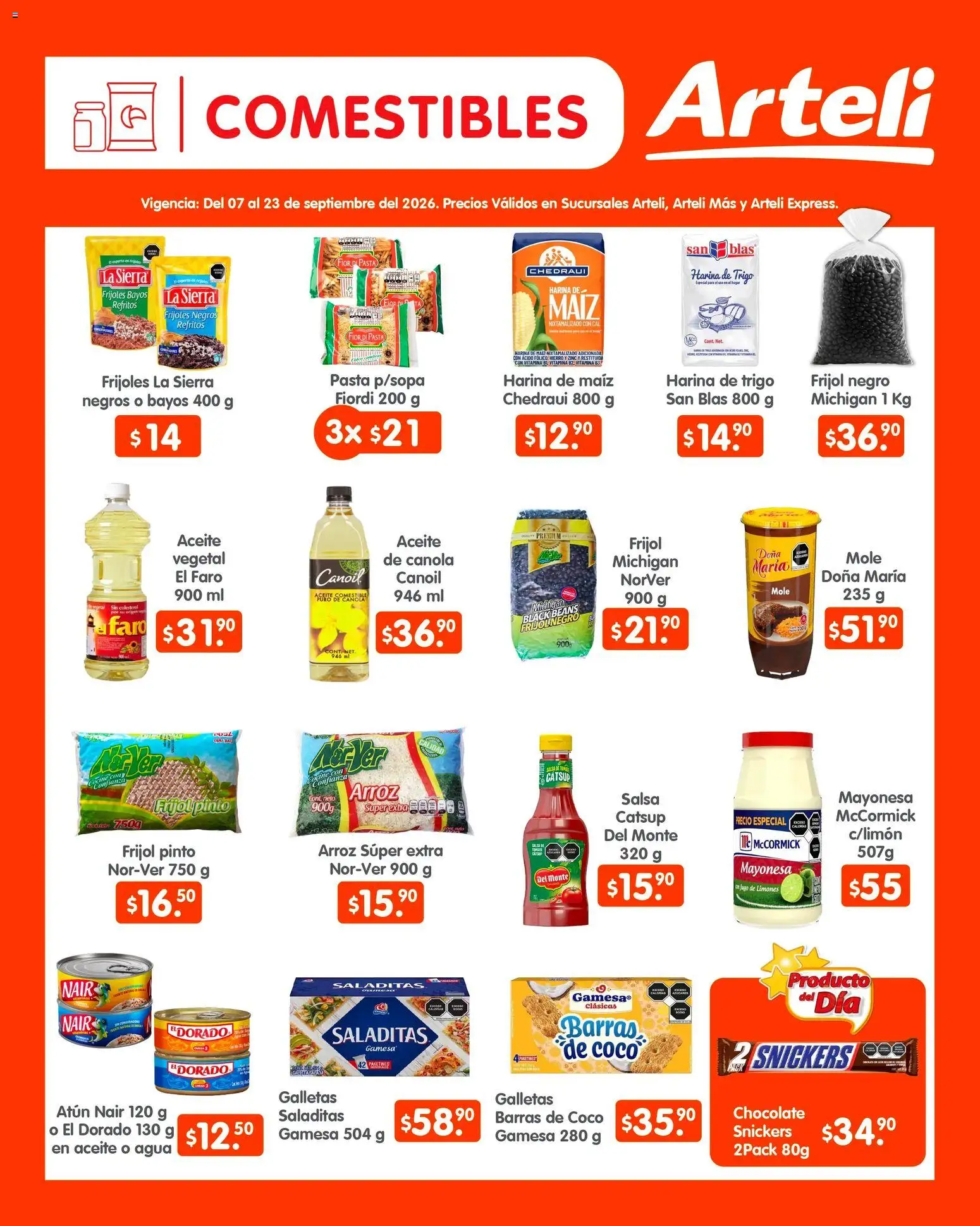 Vista previa las ofertas de la tienda Arteli - Arteli folleto Quincenal desde el 07/09/2026 