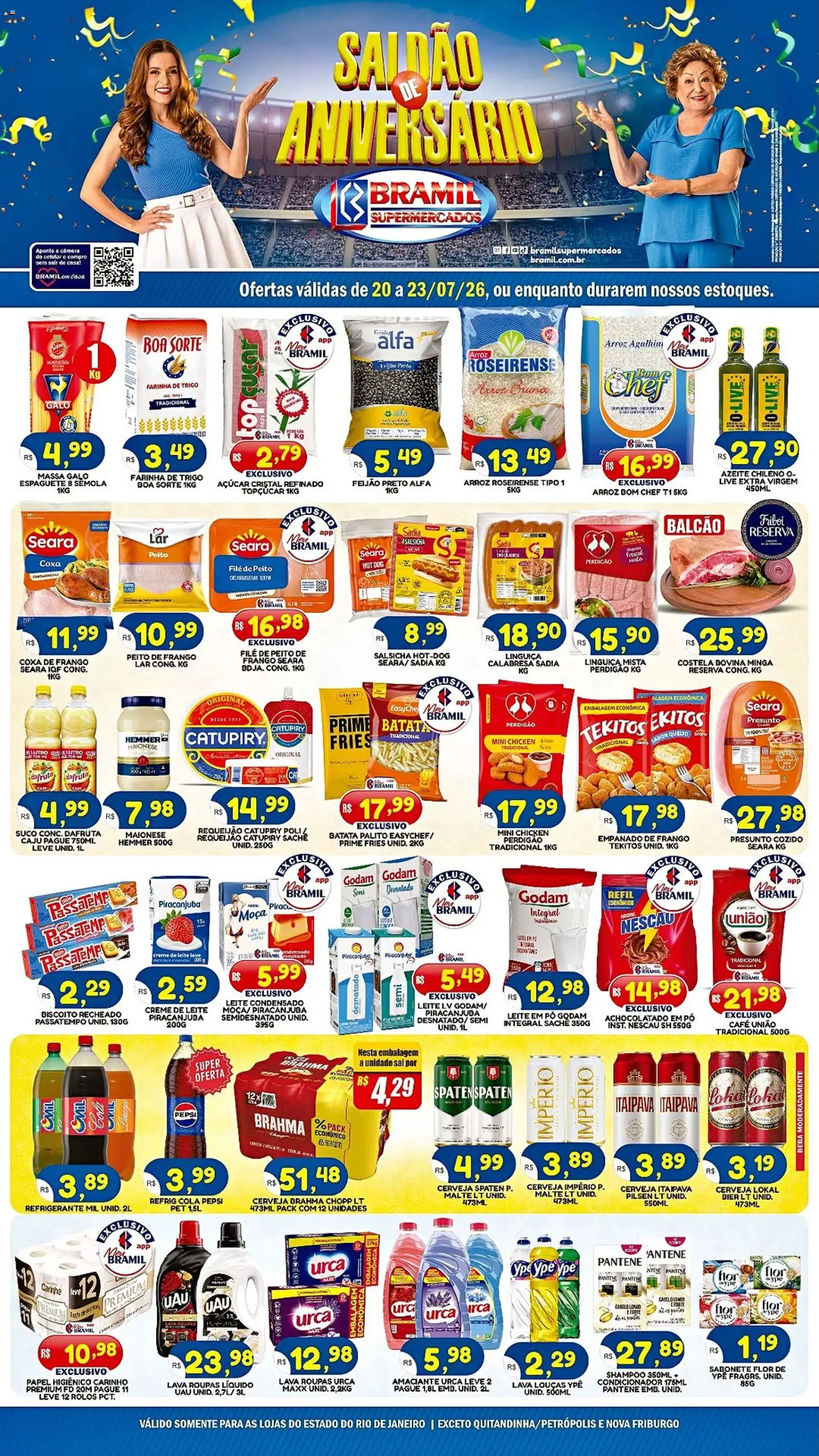 Pré-Visualização do folheto "Bramil Supermercados - Ofertas da semana" da loja Bramil Supermercados válido a partir de 20/07/2026