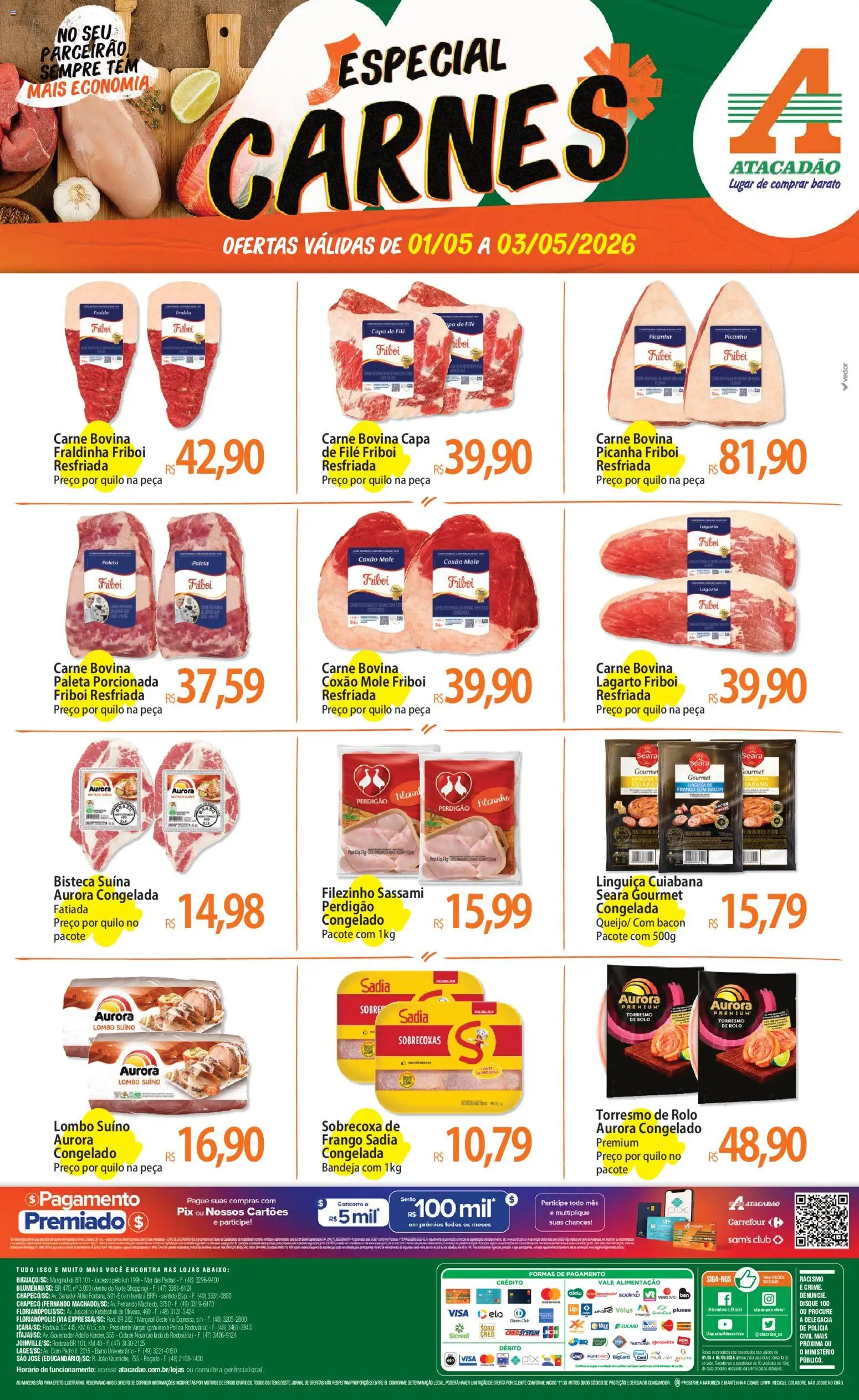 Pré-Visualização do folheto "Atacadão ofertas - SC" da loja Atacadão válido a partir de 01/05/2026