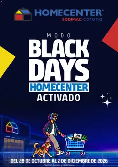  Vista previa del prospecto Homecenter Black Friday aviso del almacen Homecenter válida del 23/10/2026 al 