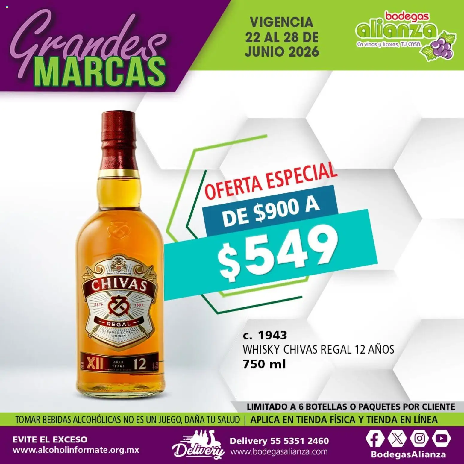 Vista previa las ofertas de la tienda Bodegas Alianza - Bodegas Alianza catálogo Grandes Marcas desde el 22/06/2026 