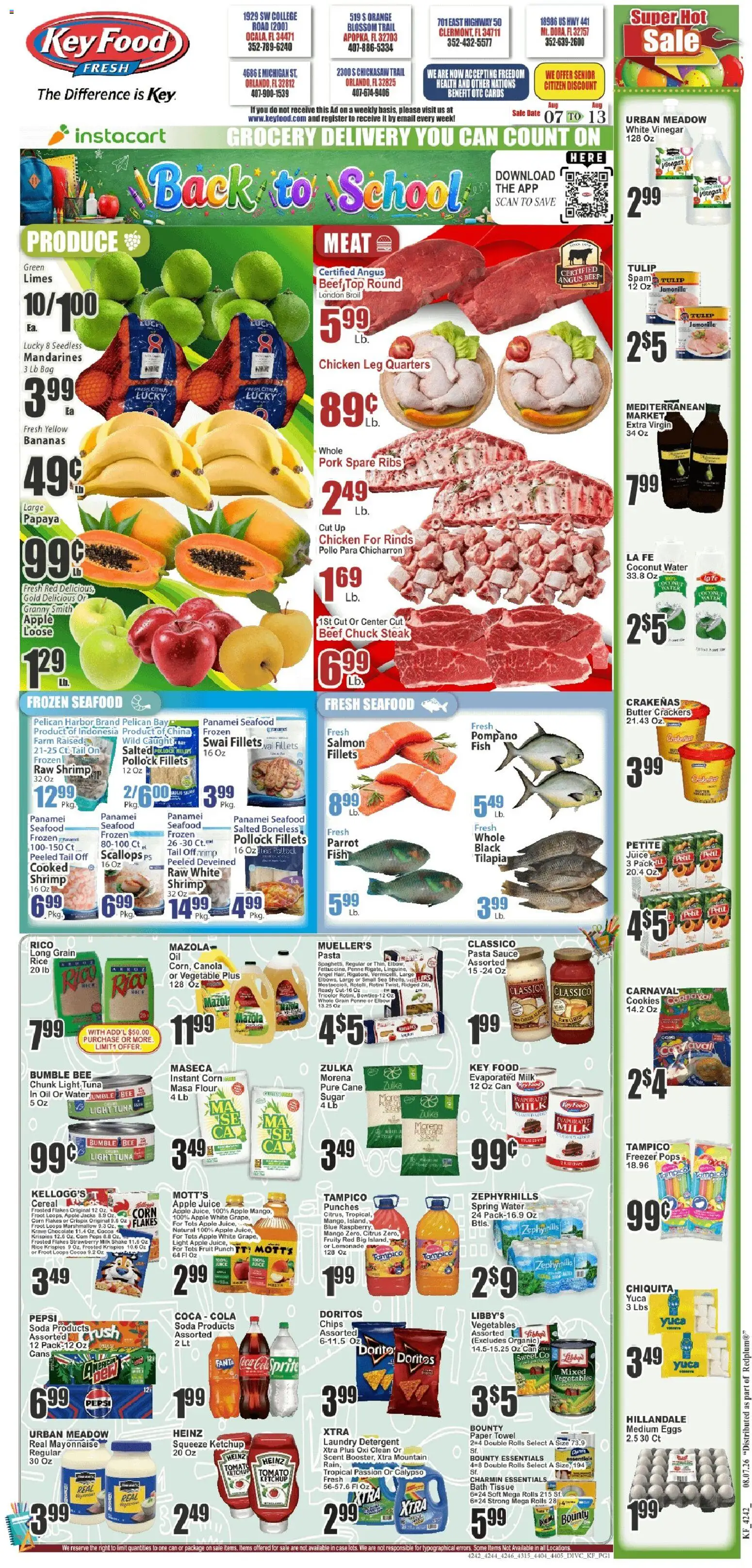 Ad Preview of Key Food Key Food Weekly Ad from 08/07/2026