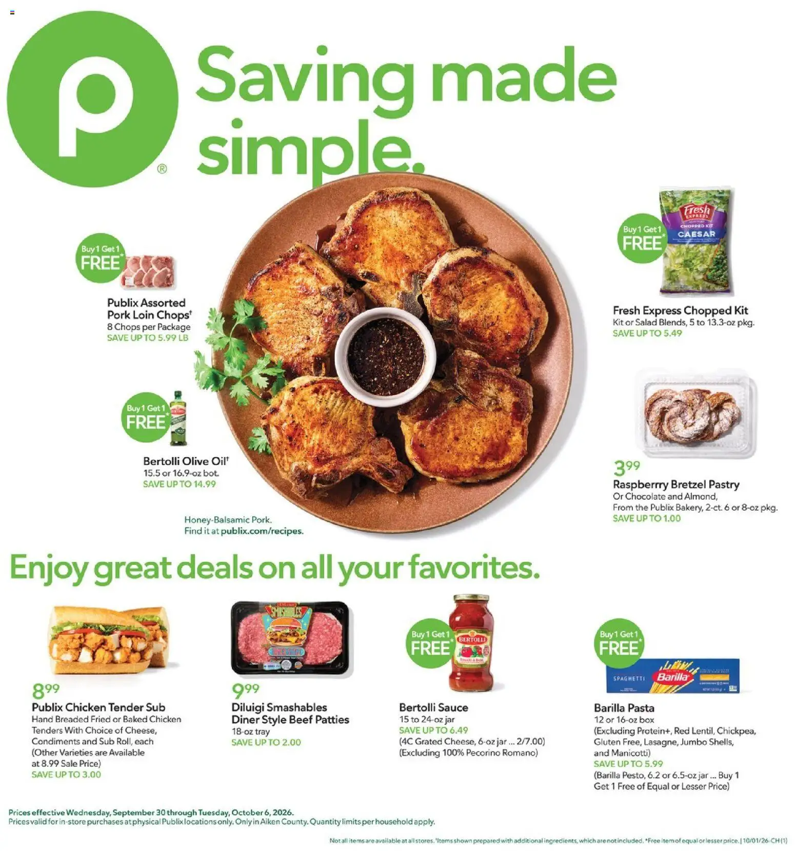 Ad Preview of Publix Publix Weekly Ad from 09/30/2026
