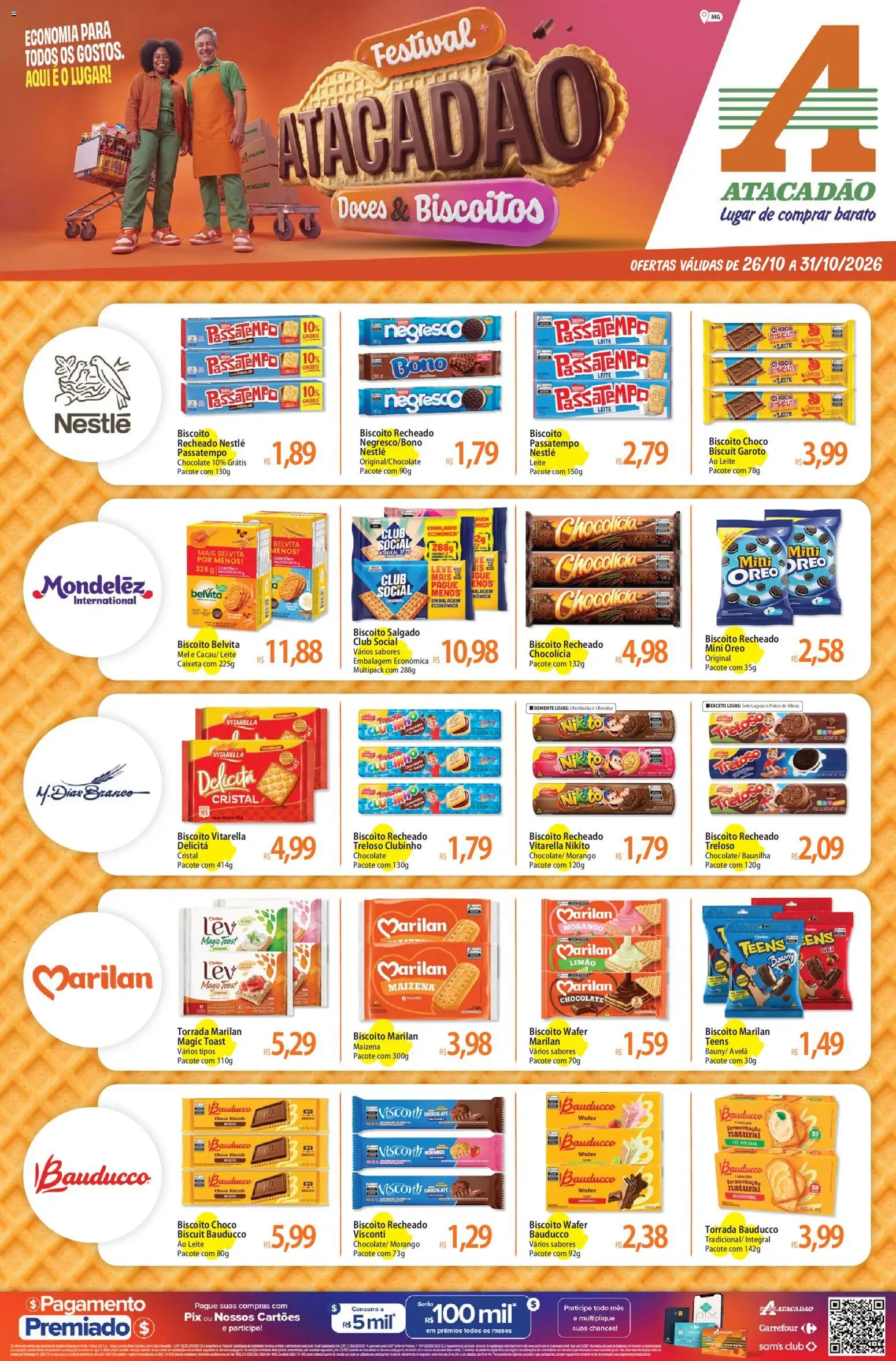 Pré-Visualização do folheto "Atacadão ofertas - MG" da loja Atacadão válido a partir de 26/10/2026