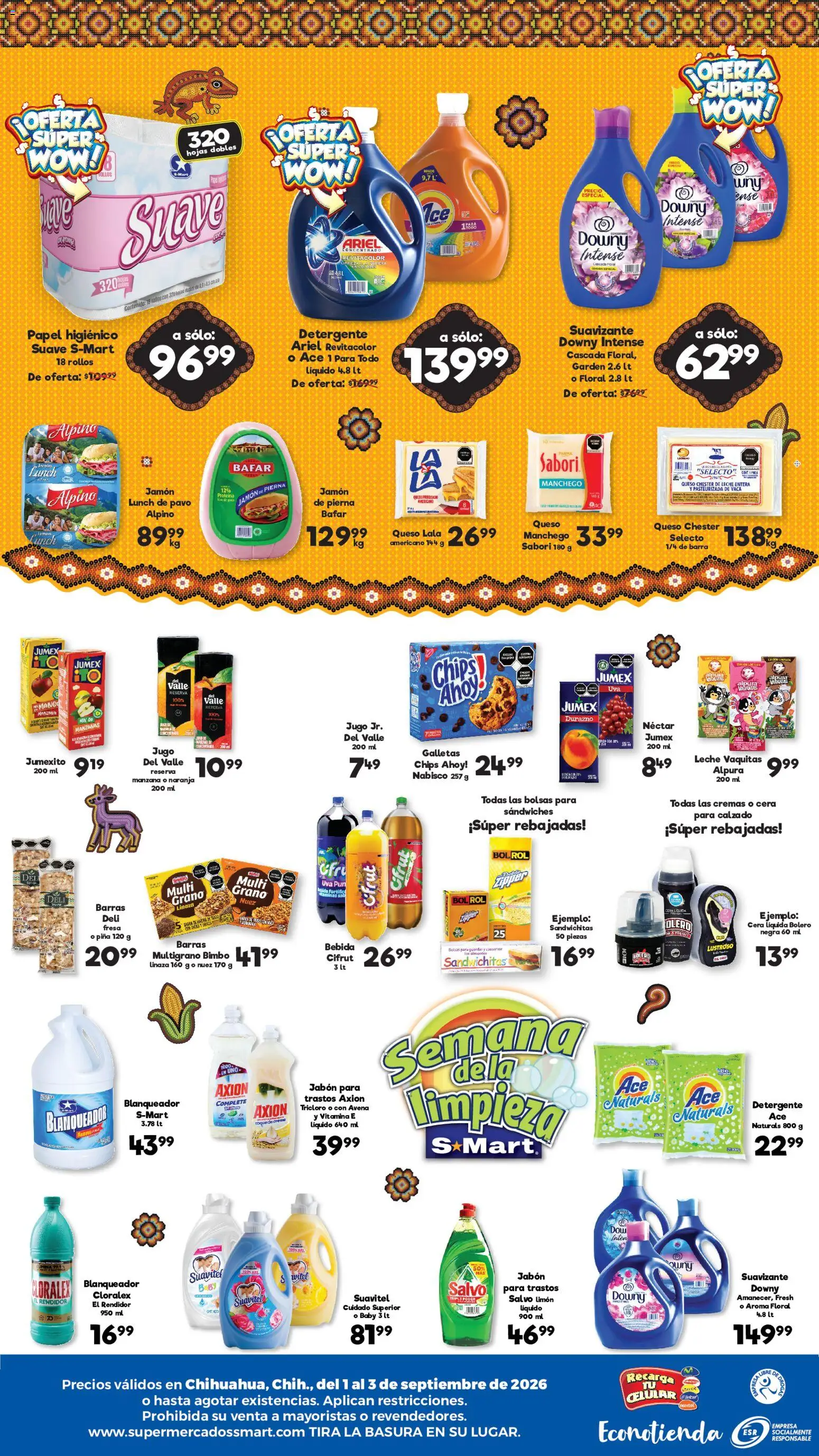 Vista previa las ofertas de la tienda S-Mart - S-Mart folleto Ofertas de feria Chihuahua desde el 01/09/2026 