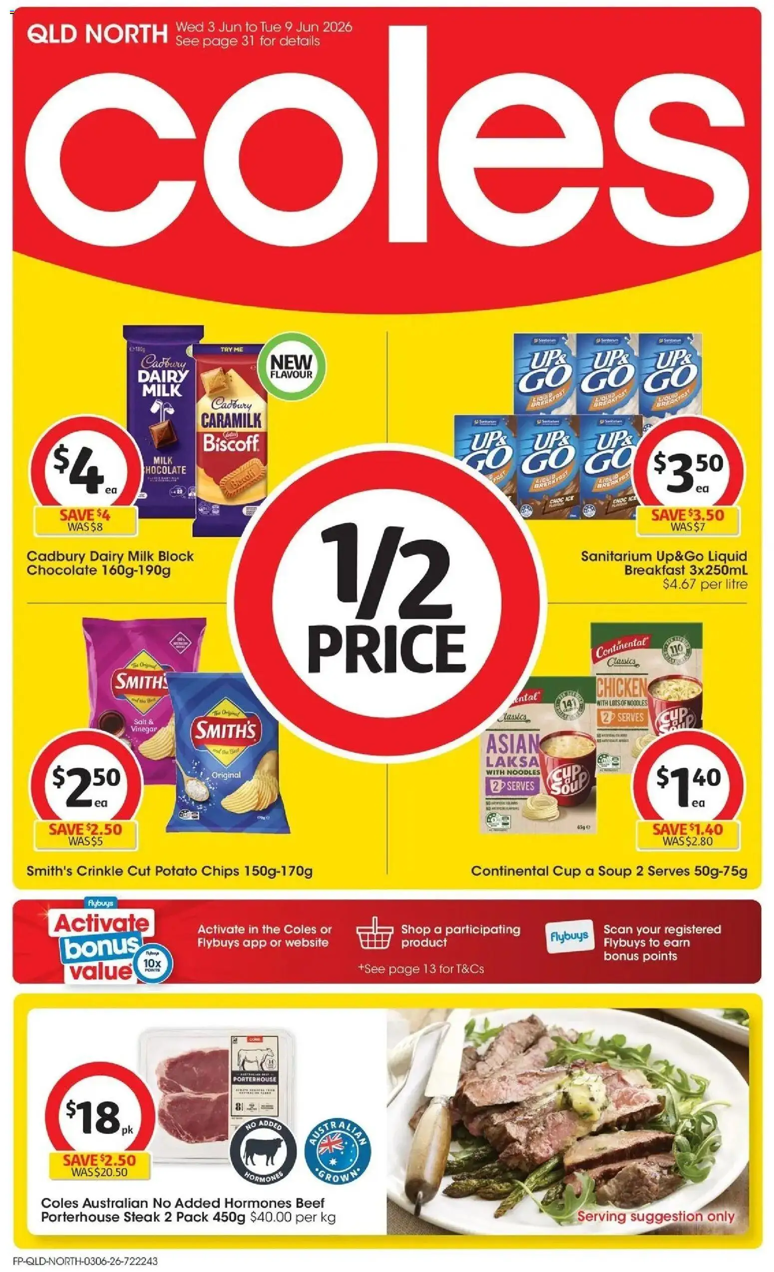 Preview of catalogue Coles Catalogue - 3rd June from shop Coles valid 02/06/2026 - Milk, Dairy, Chocolate, Chicken, Noodles, Beef, Salt, Vinegar