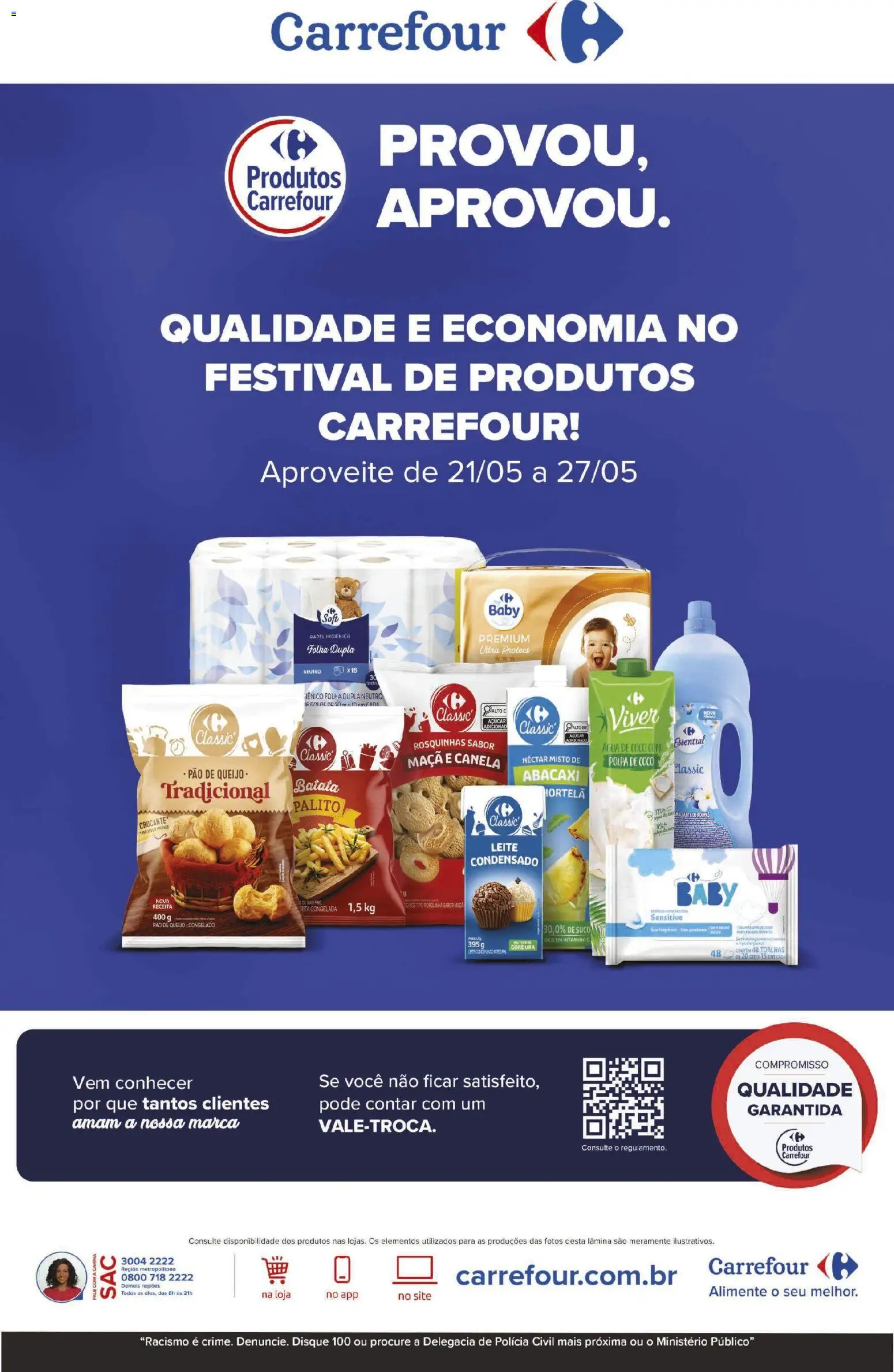 Pré-Visualização do folheto "Carrefour ofertas Marca Própria" da loja Carrefour válido a partir de 21/05/2026