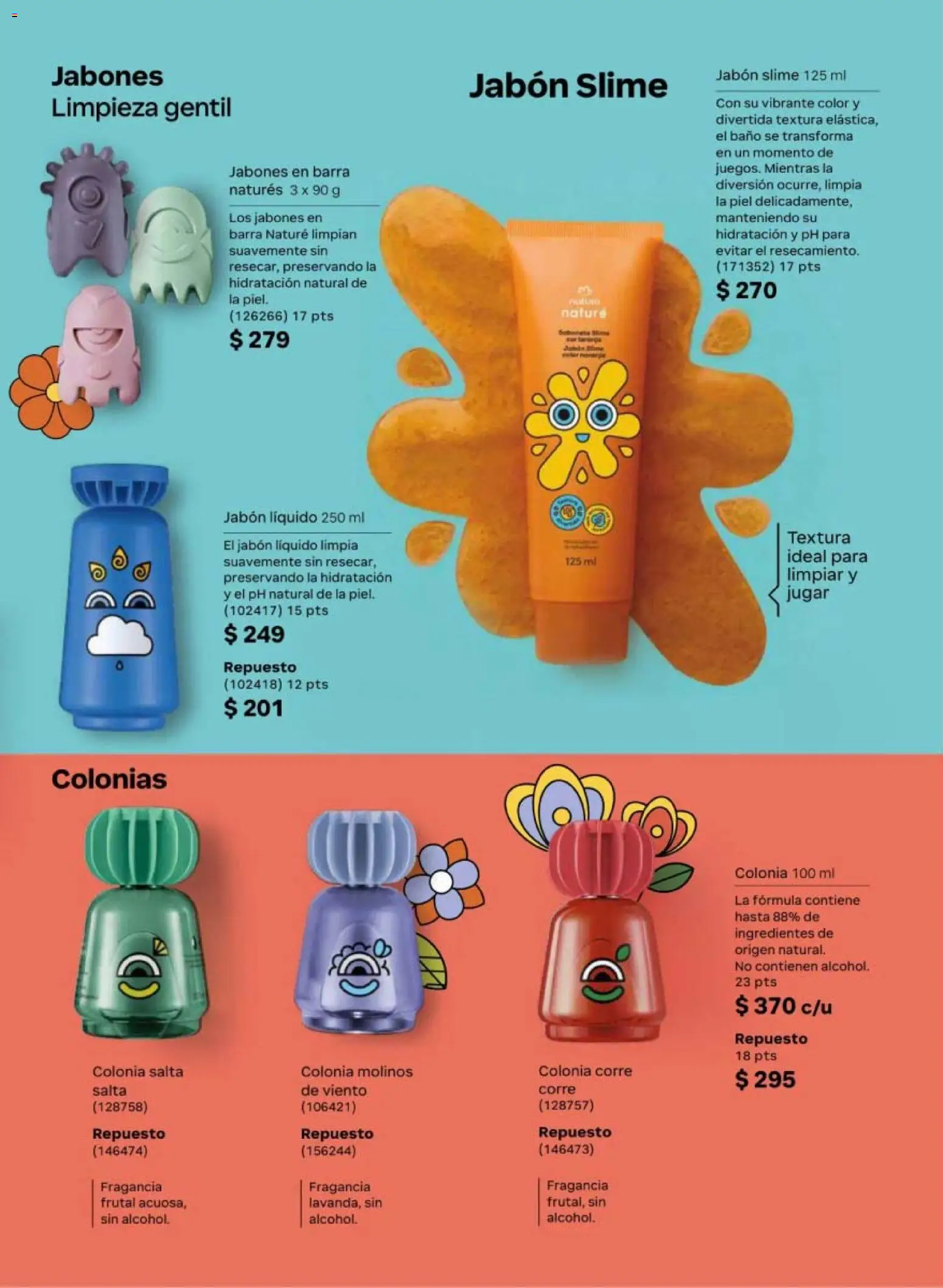 Vista previa las ofertas de la tienda Natura - Natura campaña 6 2026 desde el 02/04/2026 - Baño, Jabón, Ingredientes, Barra, Jabón líquido, Fragancia