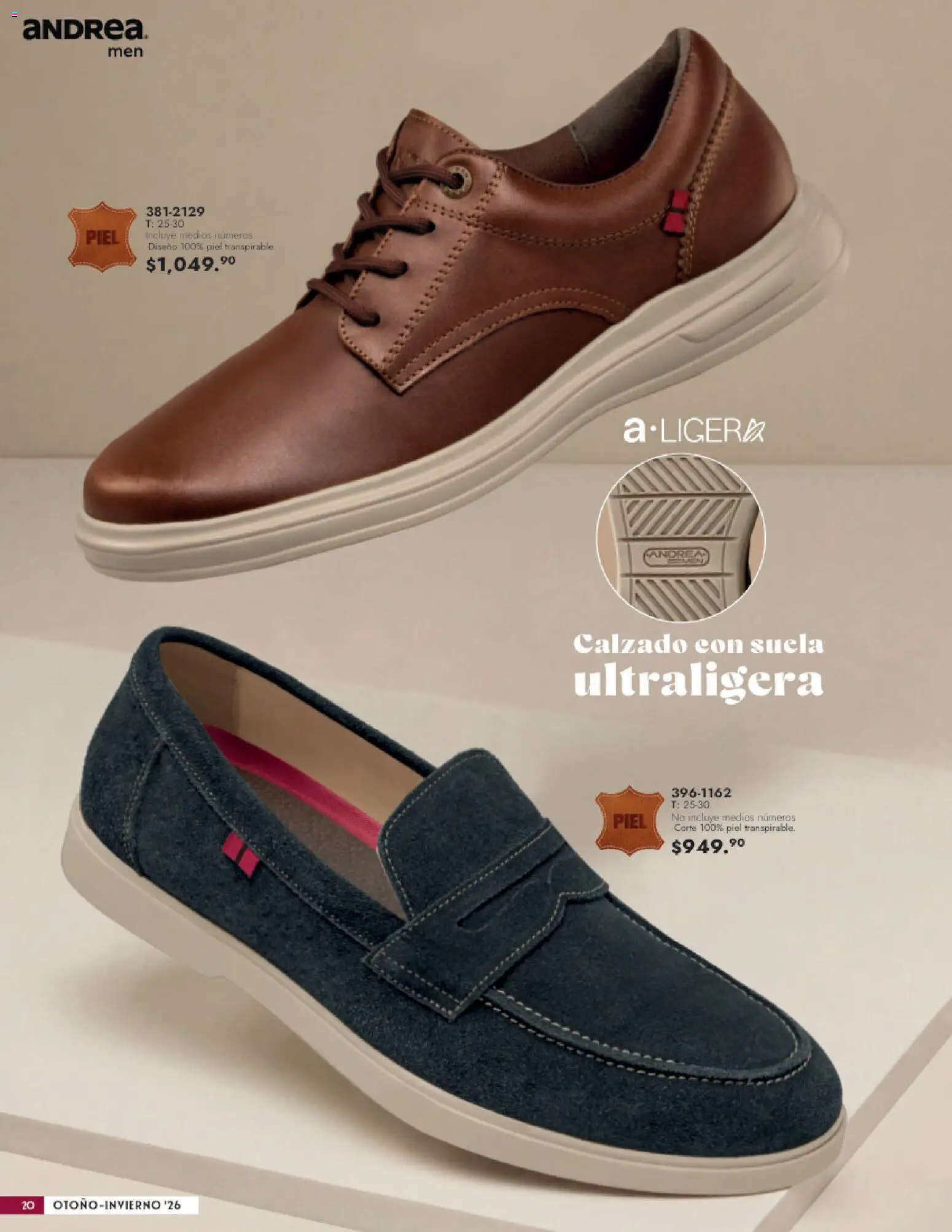 Vista previa las ofertas de la tienda Andrea - Andrea catálogo Calzado Caballero desde el 23/08/2026 