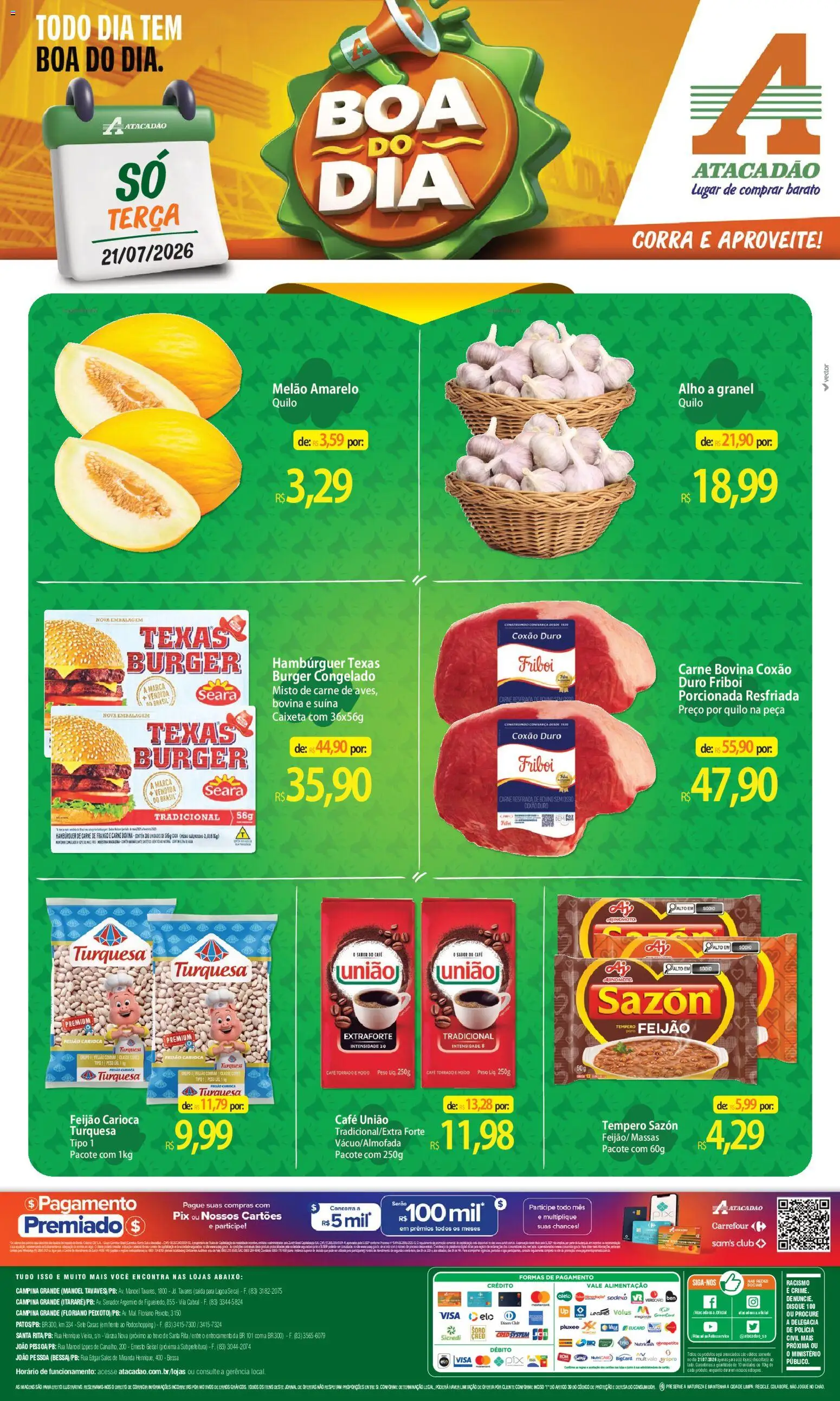 Pré-Visualização do folheto "Atacadão ofertas - PB" da loja Atacadão válido a partir de 21/07/2026