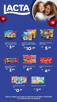 Pré-Visualização do folheto "Semar Supermercado ofertas Lacta" da loja Semar Supermercado válido a partir de 19/05/2026