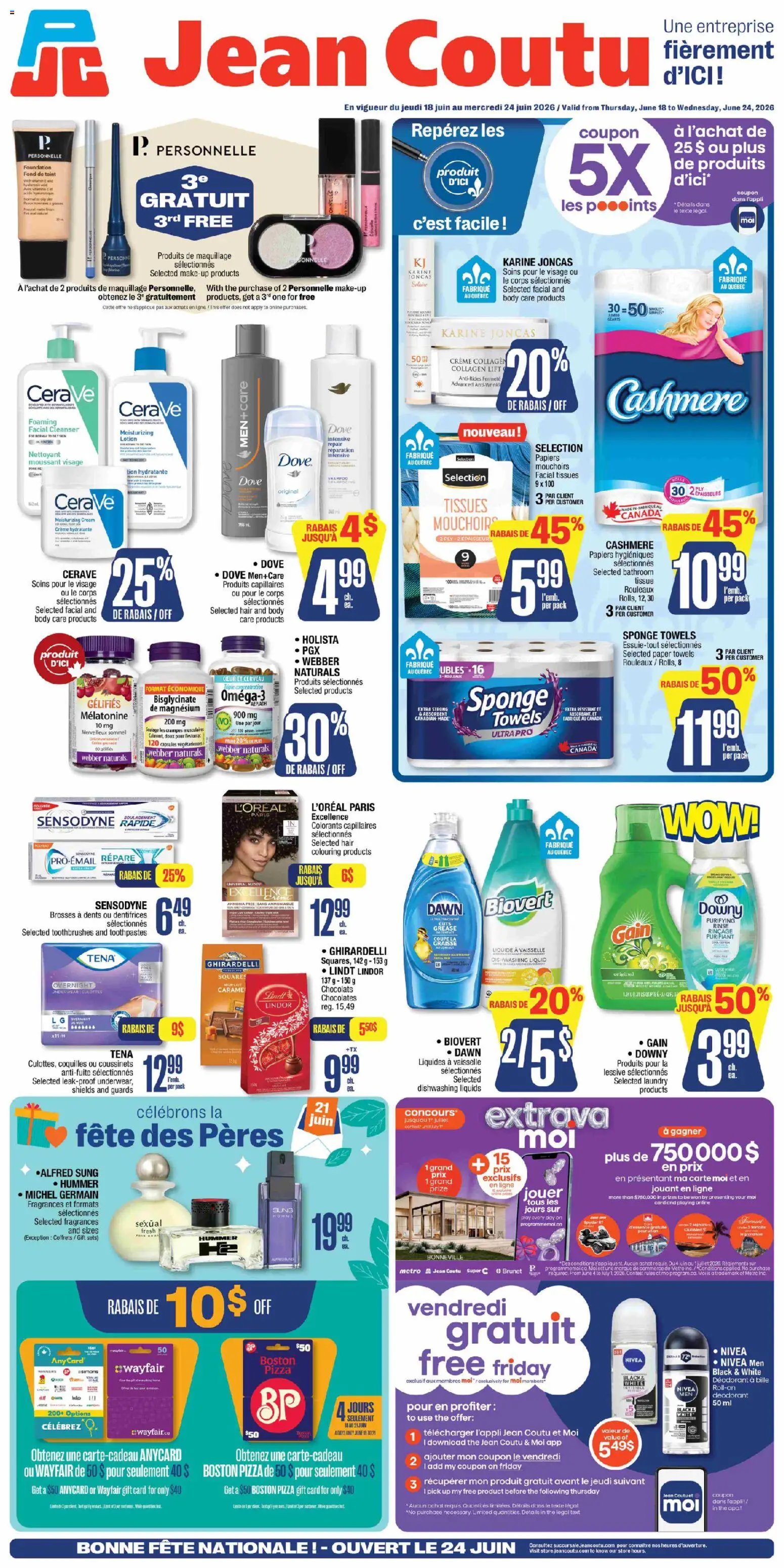 Preview of leaflet Jean Coutu circulaire from shop Jean Coutu is valid from Jun 18, 2026
