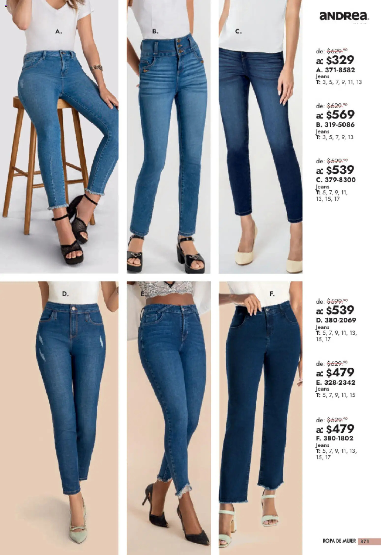 Vista previa las ofertas de la tienda Andrea - Andrea catálogo Outlet desde el 26/07/2026 