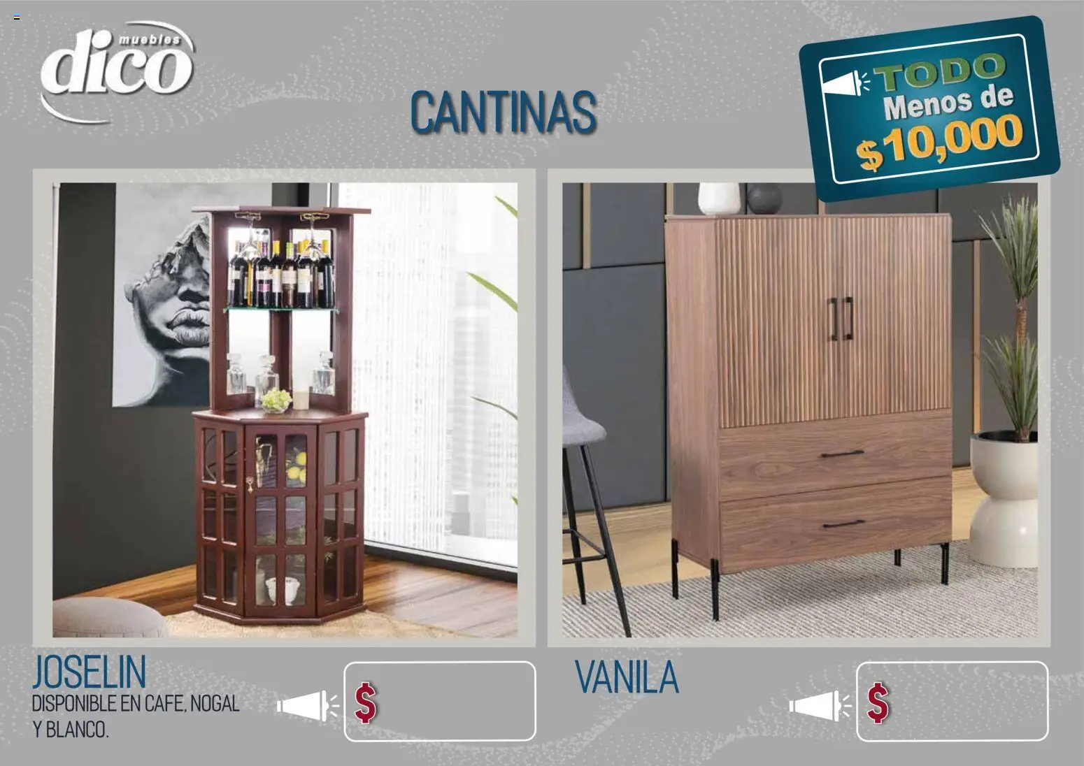 Vista previa las ofertas de la tienda Muebles Dico - Muebles Dico catálogo Todo menos de 10000 Pacifico desde el 09/04/2026 