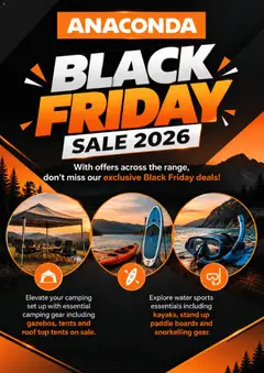 Preview of catalogue Anaconda Black Friday Notice from shop Anaconda valid 19/10/2026