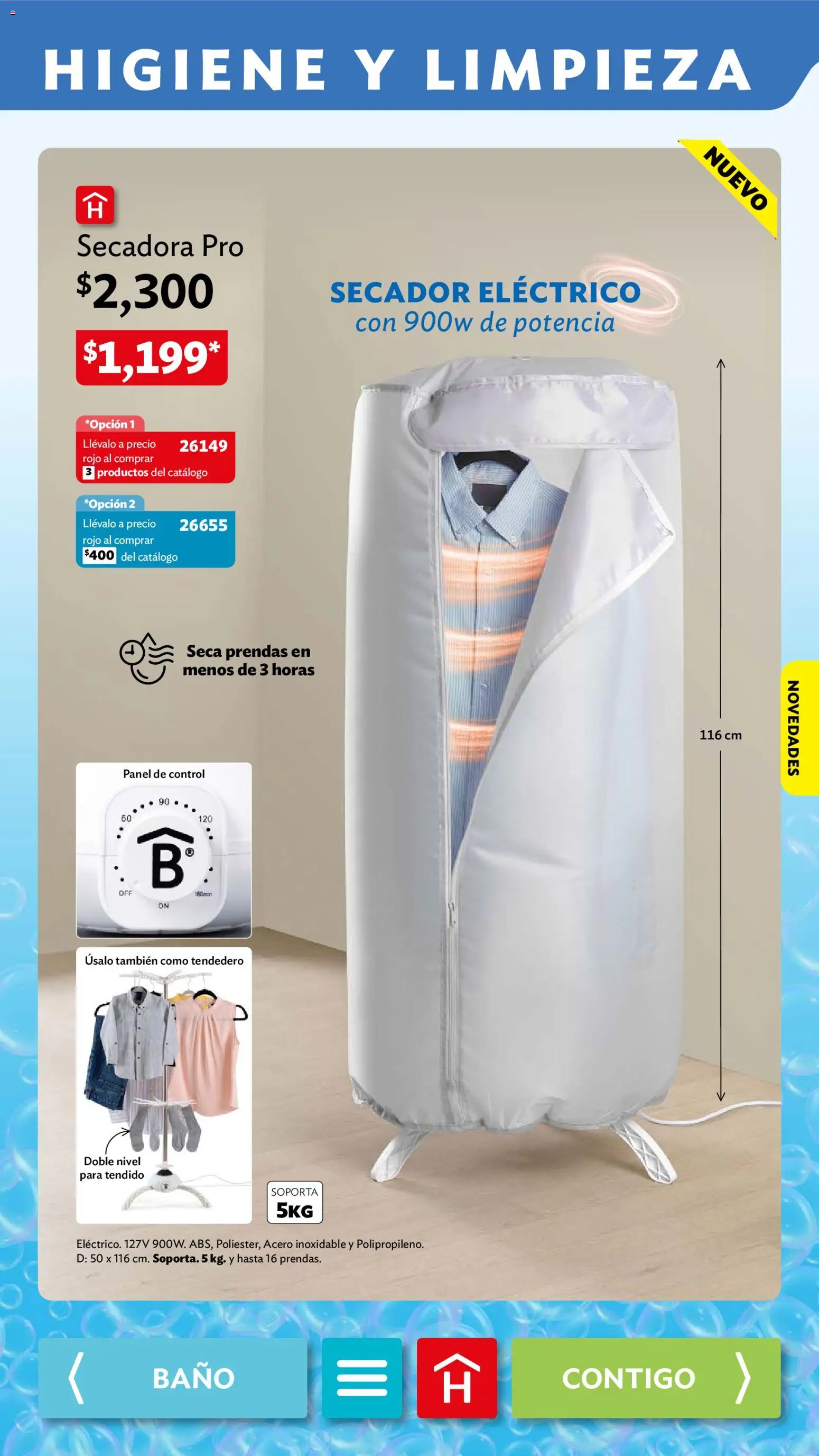 Vista previa las ofertas de la tienda Betterware - Betterware campaña 10 2026 desde el 28/09/2026 - Baño, Secadora, Tendedero