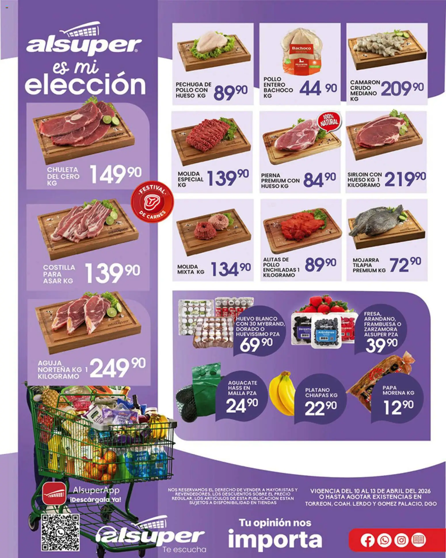 Vista previa las ofertas de la tienda Alsuper - Alsuper folleto Laguna desde el 10/04/2026 