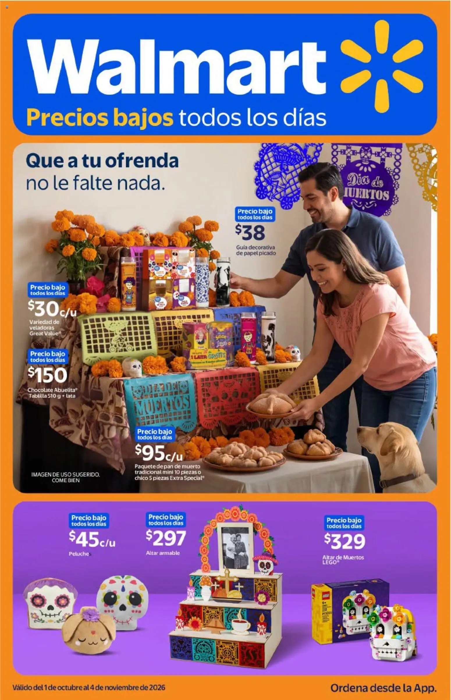 Vista previa las ofertas de la tienda Walmart - Walmart folleto Que a tu ofrenda no le falte nada desde el 01/10/2026 