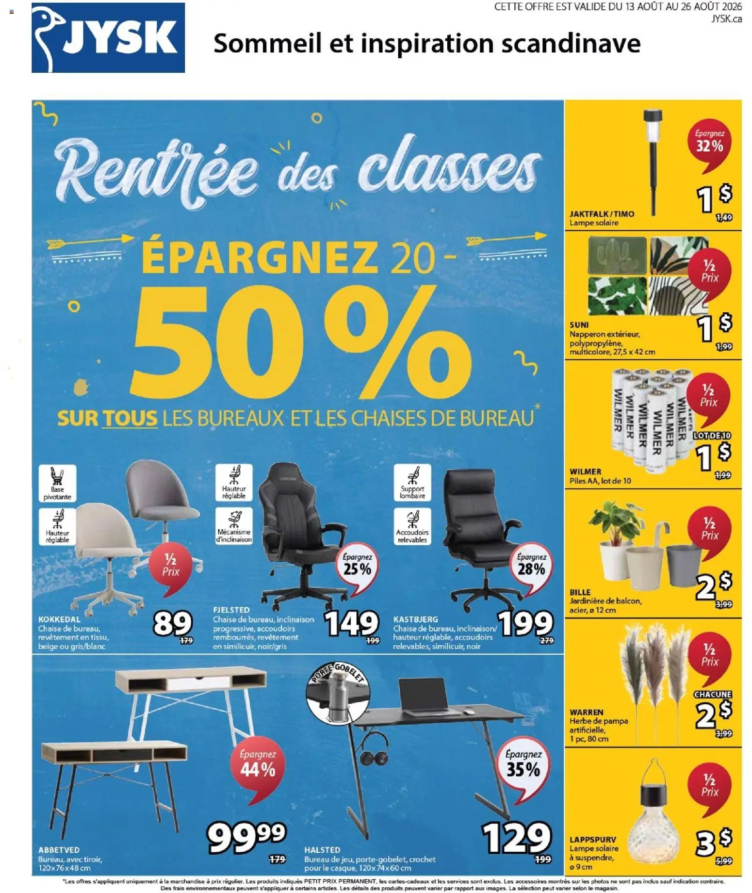 Preview of leaflet JYSK circulaire from shop JYSK is valid from Aug 13, 2026