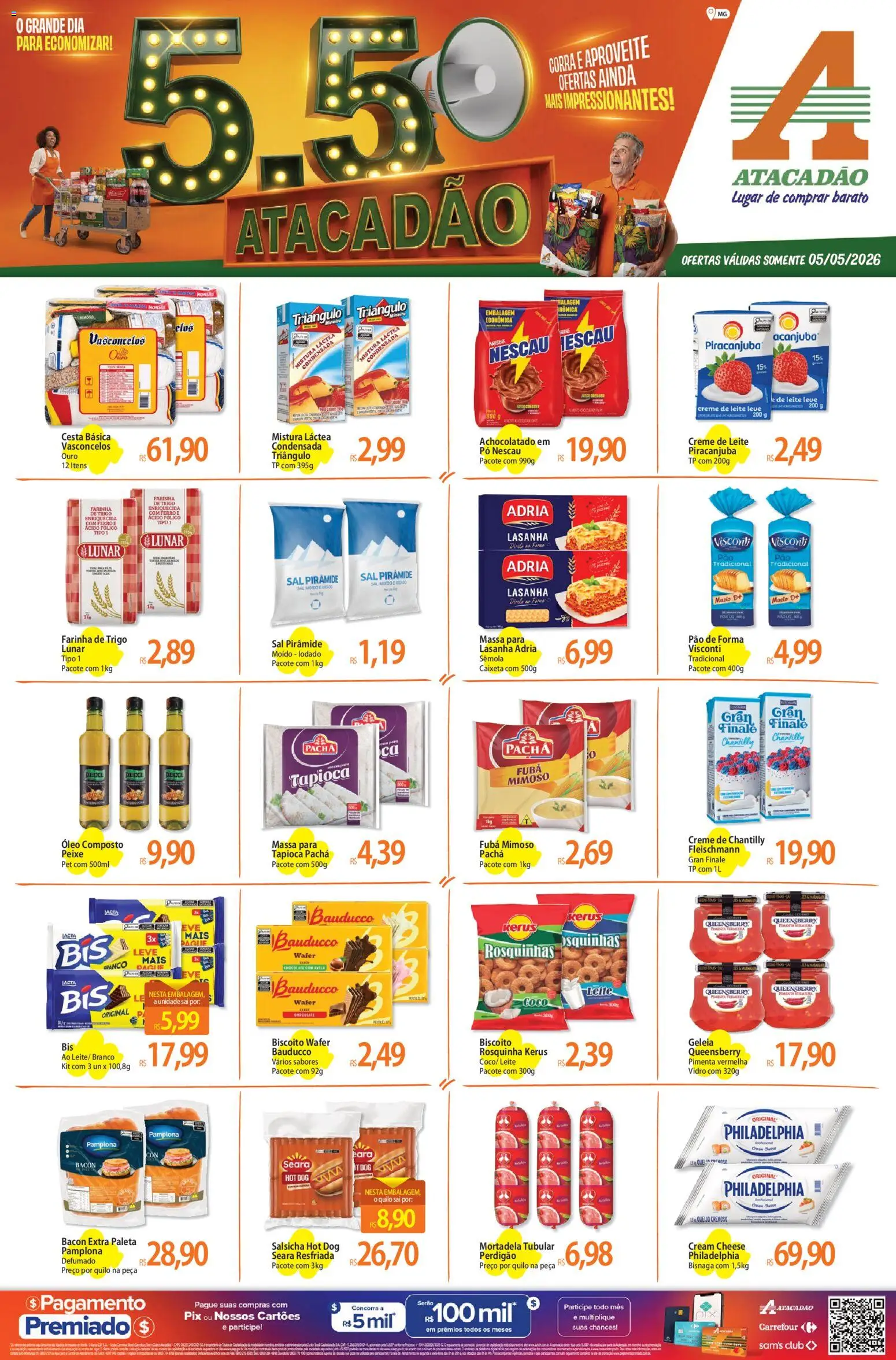 Pré-Visualização do folheto "Atacadão ofertas - MG" da loja Atacadão válido a partir de 05/05/2026