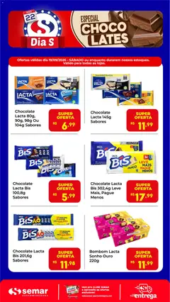 Pré-Visualização do folheto "Semar Supermercado ofertas Chocolates" da loja Semar Supermercado válido a partir de 19/09/2026