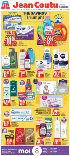 Preview of leaflet Jean Coutu weekly flyer from shop Jean Coutu is valid from Sep 10, 2026