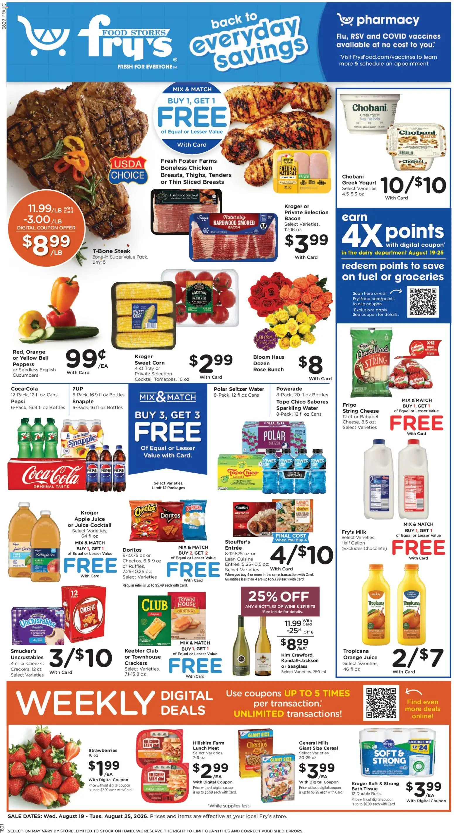 Ad Preview of Fry's Food Fry's Food Weekly Ad from 08/19/2026