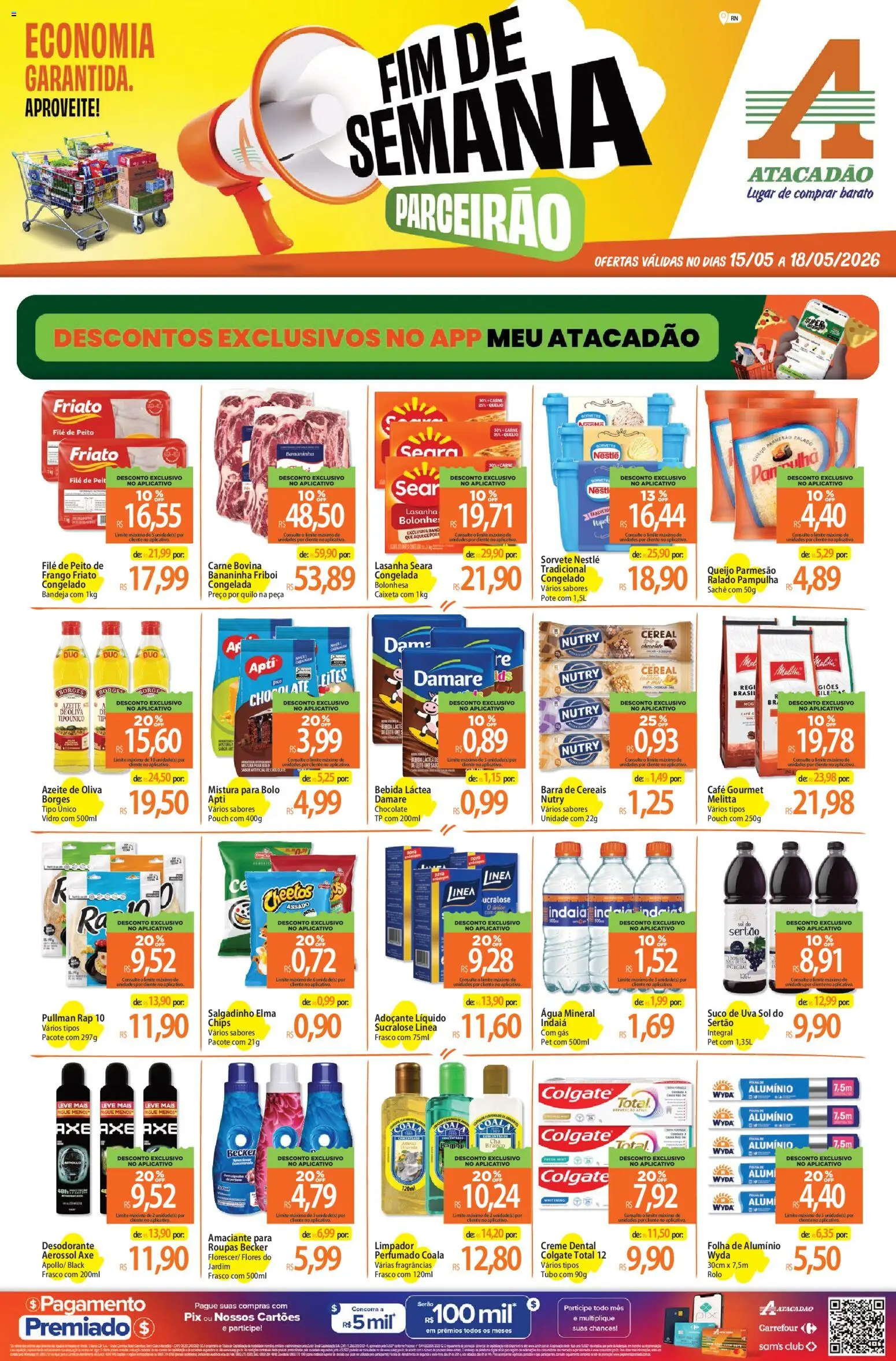 Pré-Visualização do folheto "Atacadão ofertas - RN" da loja Atacadão válido a partir de 15/05/2026