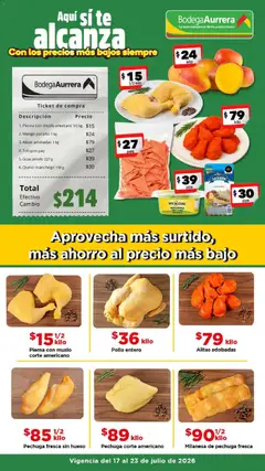 Vista previa las ofertas de la tienda Bodega Aurrerá - Bodega Aurrerá folleto Aprovecha más surtido desde el 17/07/2026 