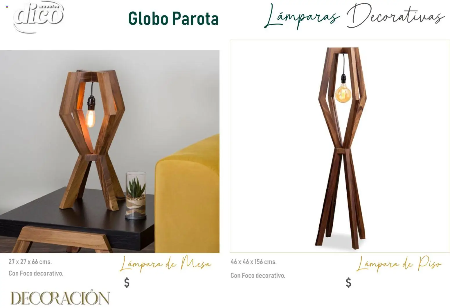 Vista previa las ofertas de la tienda Muebles Dico - Catálogo Decoración desde el 09/12/2025 