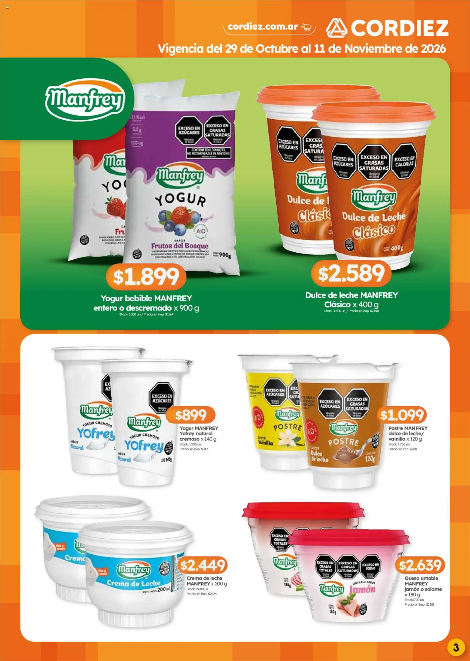Vista previa del folleto de la tienda Cordiez válido desde el 29/10/2026 