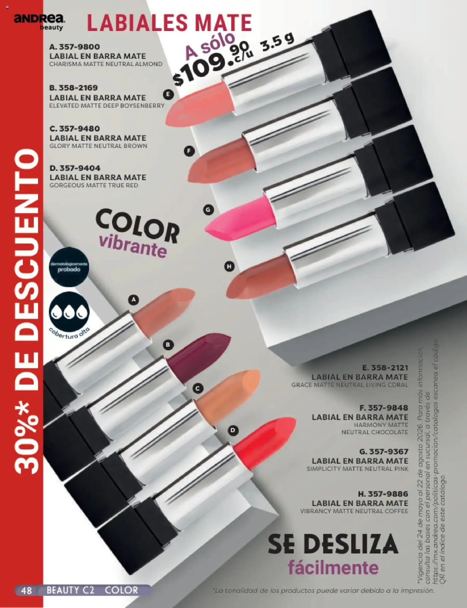 Vista previa las ofertas de la tienda Andrea - Andrea catálogo Beauty desde el 24/05/2026 