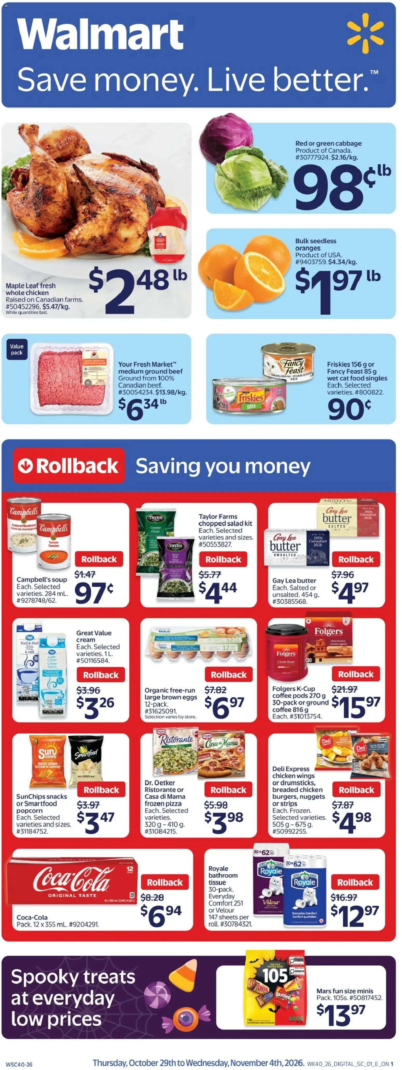 Preview of leaflet Walmart weekly flyer from shop Walmart is valid from Oct 29, 2026