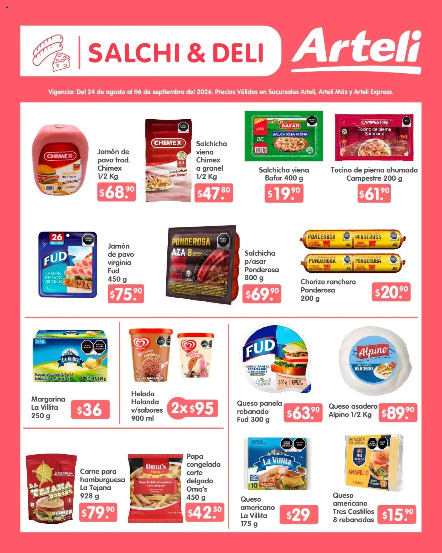 Vista previa las ofertas de la tienda Arteli - Arteli folleto Quincenal desde el 24/08/2026 