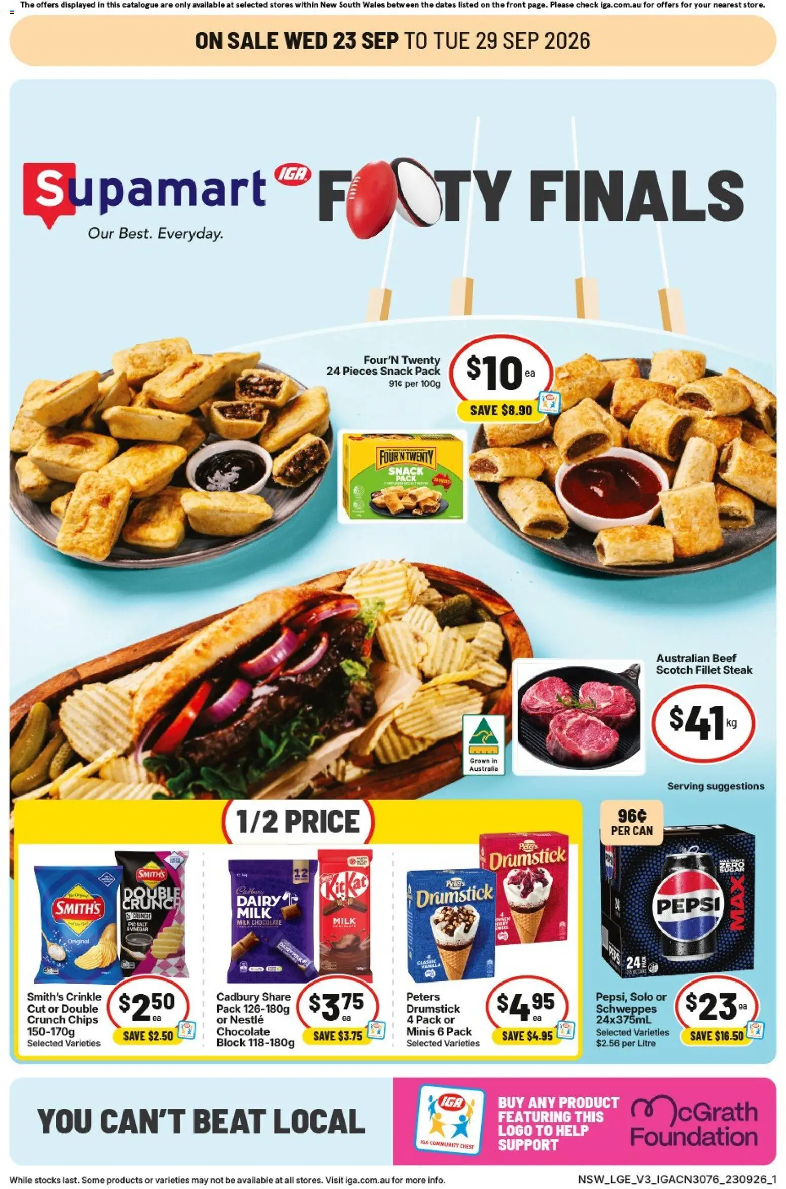 Preview of catalogue IGA catalogue Forest Lodge from shop IGA valid 23/09/2026