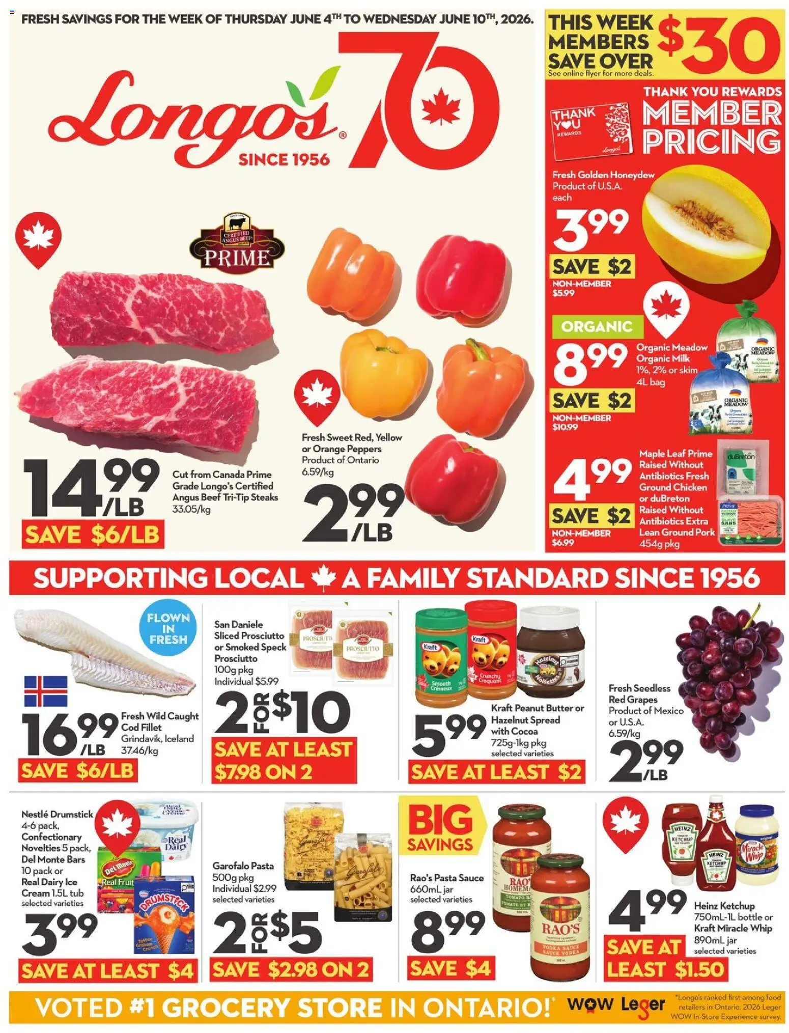 Preview of leaflet Longo's weekly flyer / circulaire from shop Longo's is valid from Jun 04, 2026