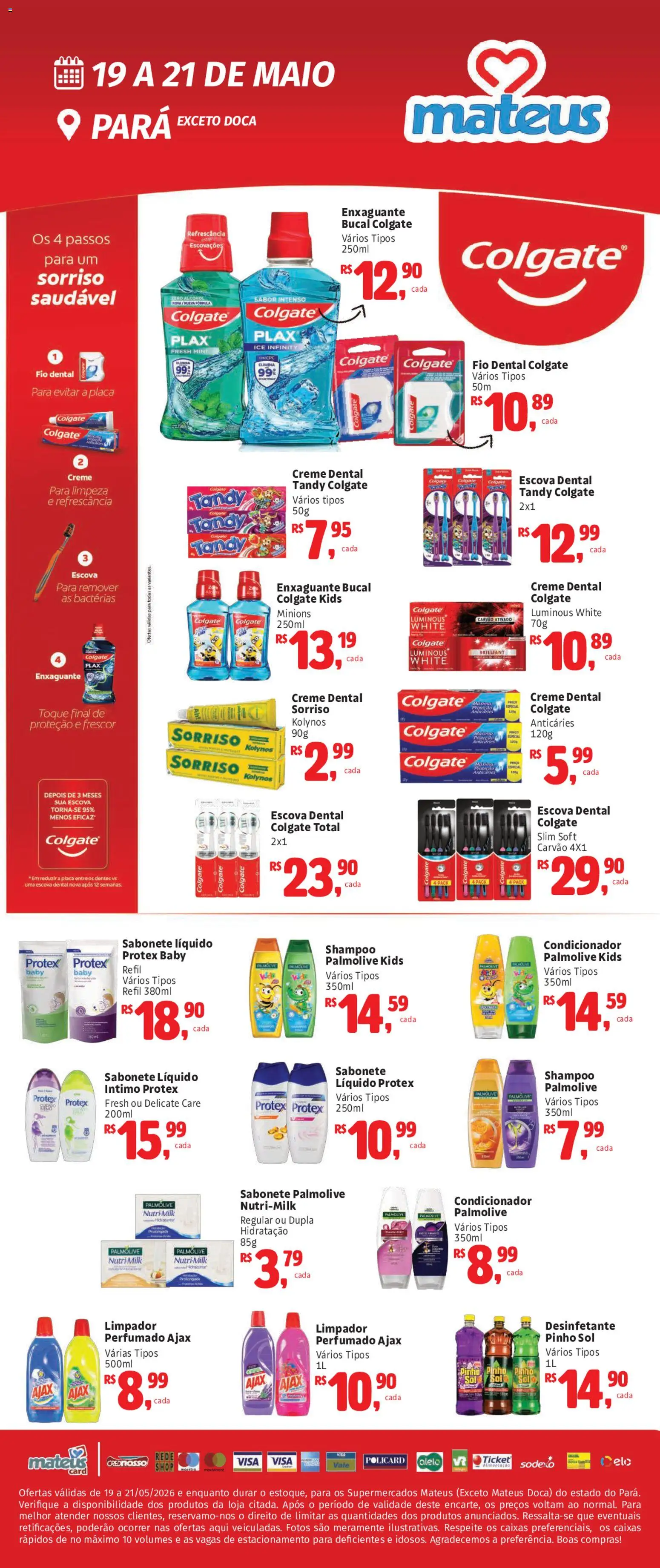 Pré-Visualização do folheto "Mateus ofertas Exclusivo Colgate" da loja Mateus válido a partir de 19/05/2026