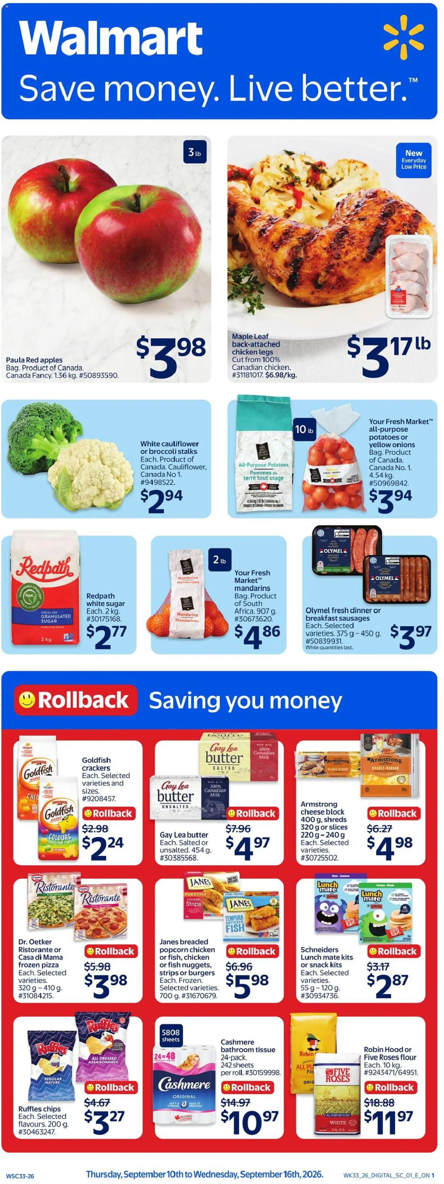 Preview of leaflet Walmart weekly flyer from shop Walmart is valid from Sep 10, 2026