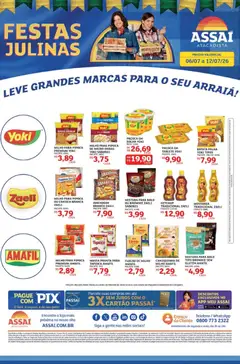 Pré-Visualização do folheto "Assaí Atacadista ofertas - PR" da loja Assaí Atacadista válido a partir de 06/07/2026