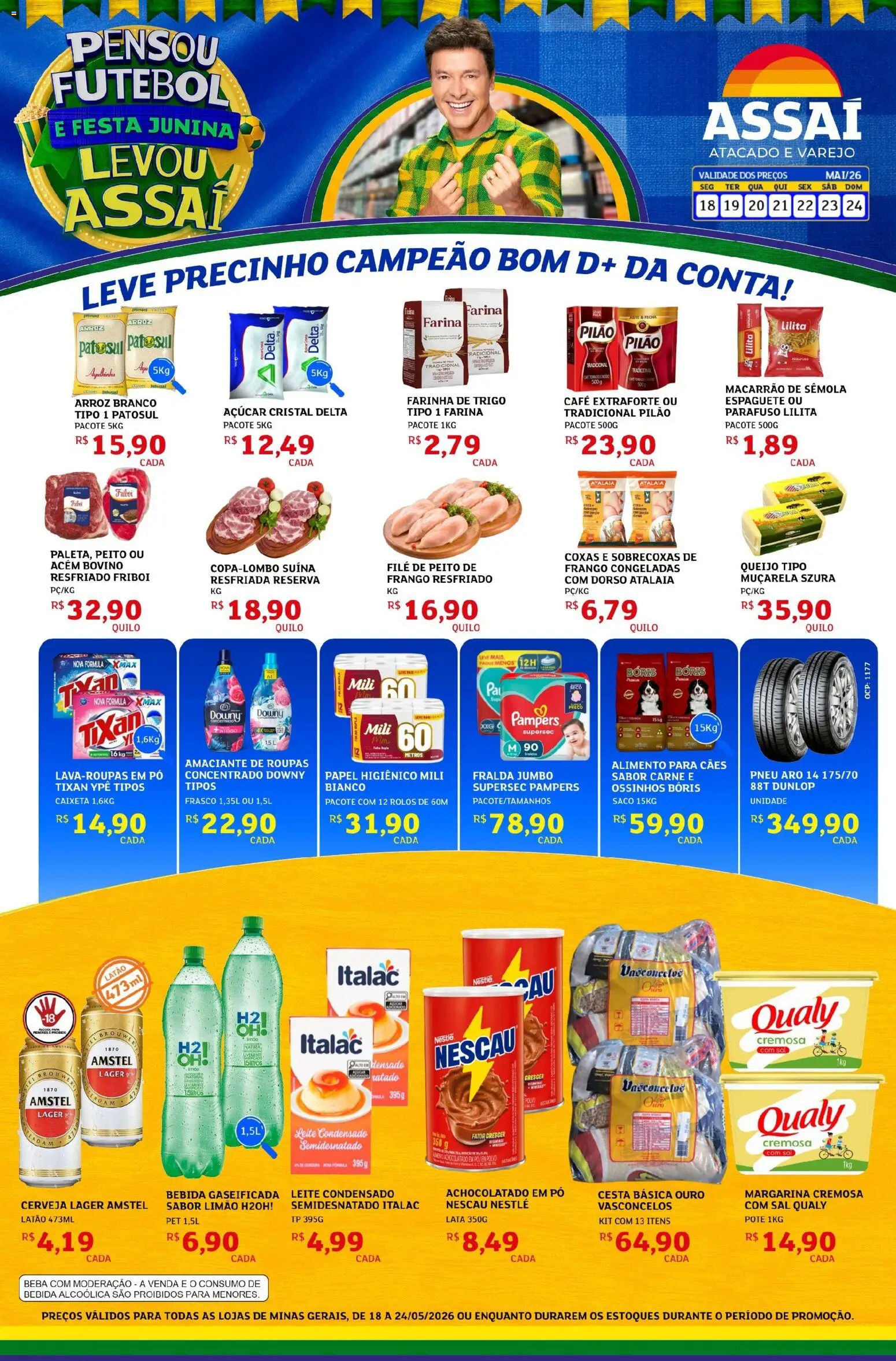 Pré-Visualização do folheto "Assaí Atacadista ofertas - MG" da loja Assaí Atacadista válido a partir de 18/05/2026