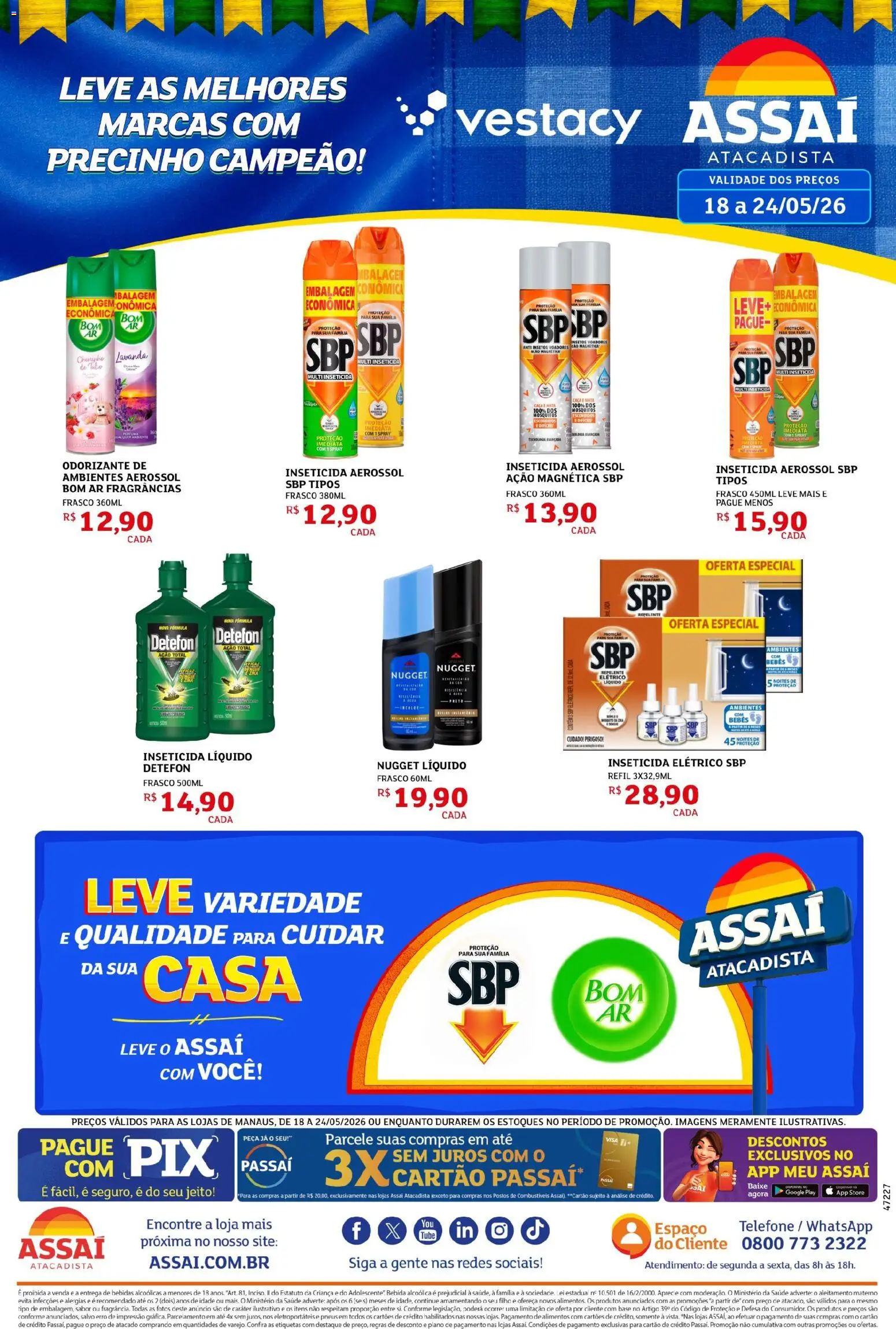 Pré-Visualização do folheto "Assaí Atacadista ofertas - AM" da loja Assaí Atacadista válido a partir de 18/05/2026