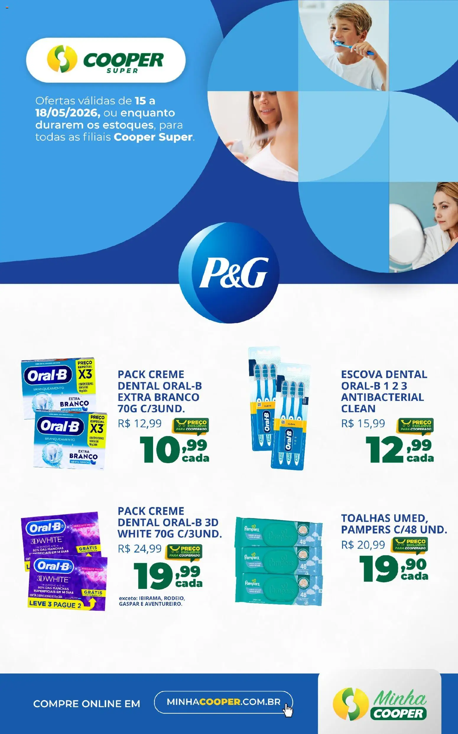 Pré-Visualização do folheto "Cooper ofertas Especial P&G" da loja Cooper válido a partir de 15/05/2026