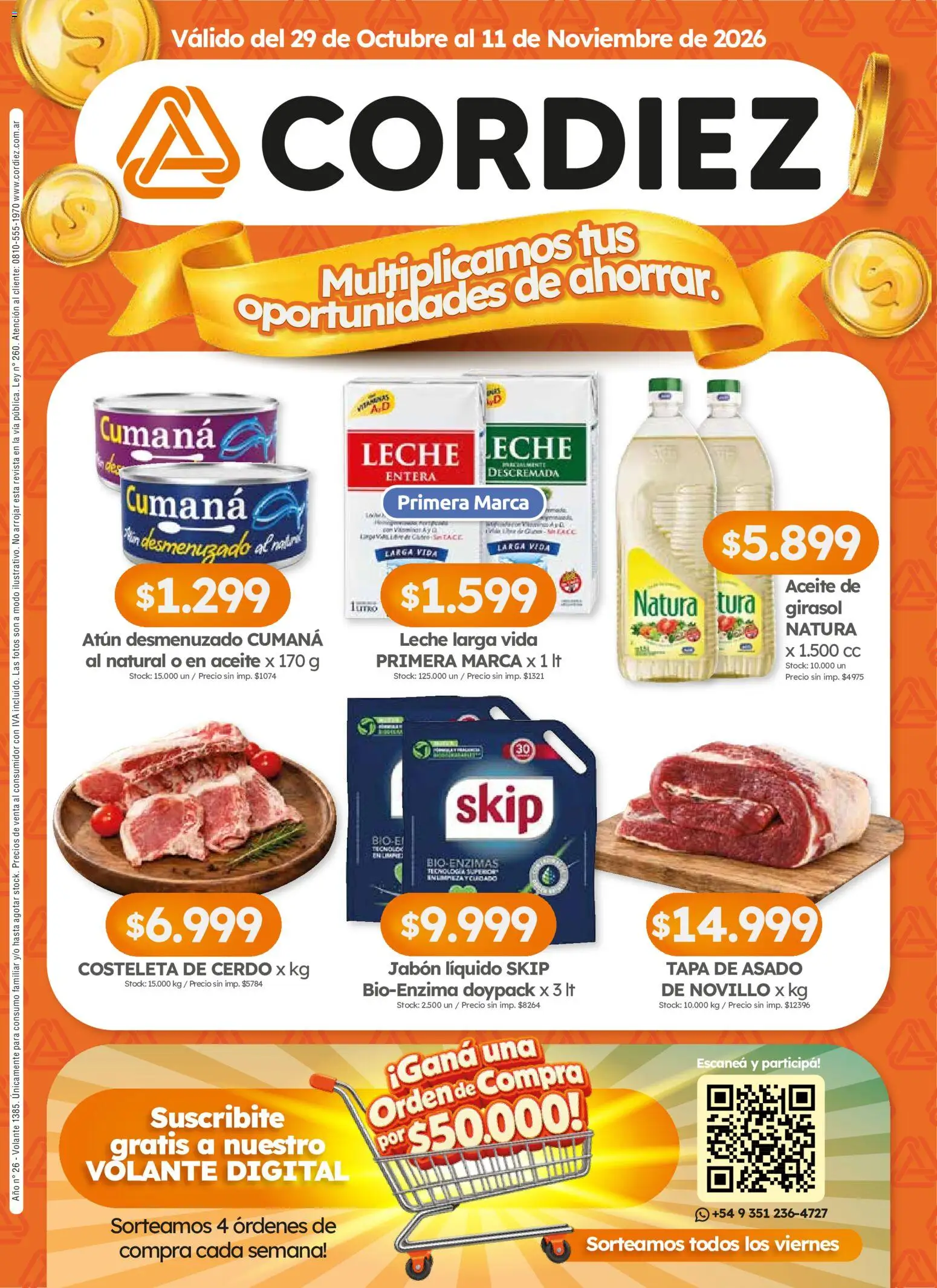 Vista previa del folleto de la tienda Cordiez válido desde el 29/10/2026 