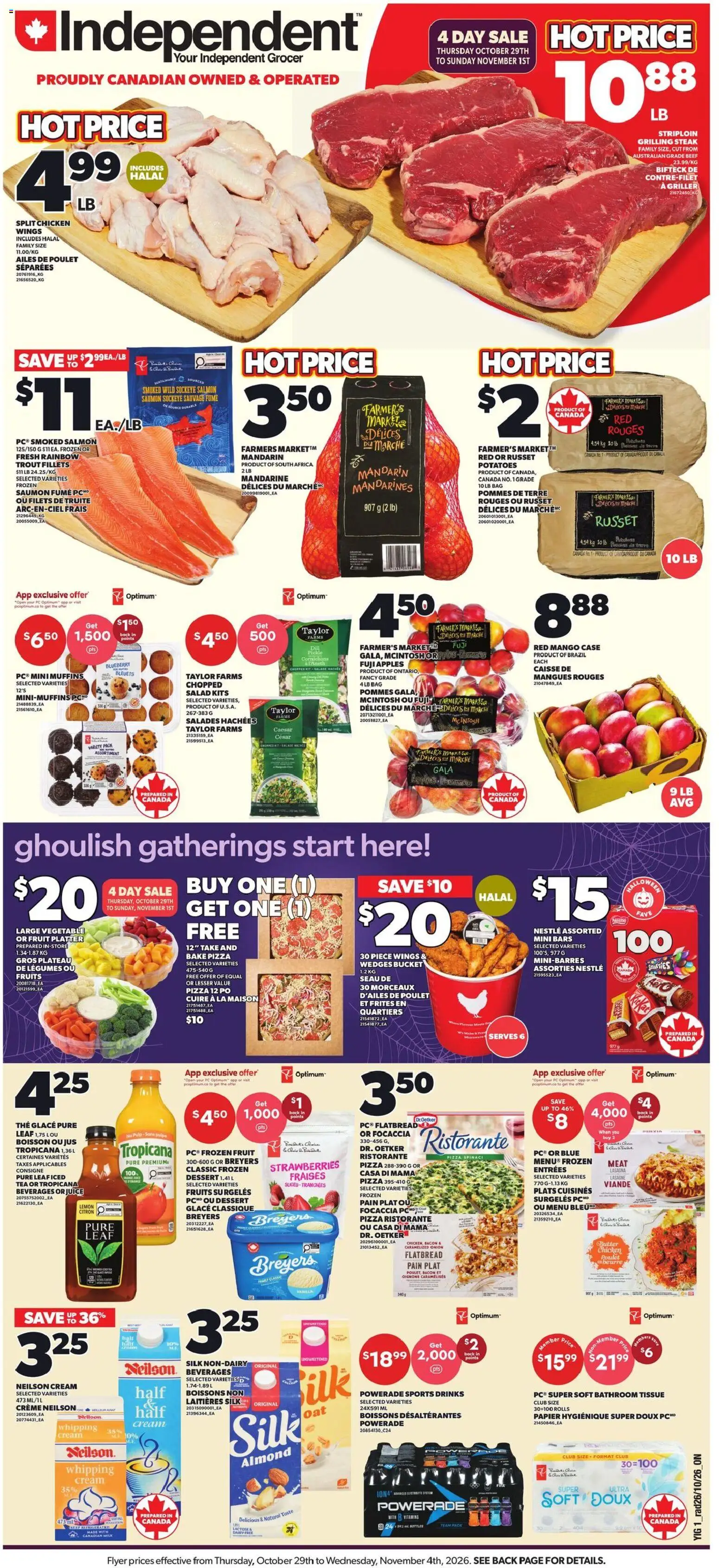 Preview of leaflet Independent Grocer weekly flyer / circulaire from shop Independent Grocer is valid from Oct 29, 2026