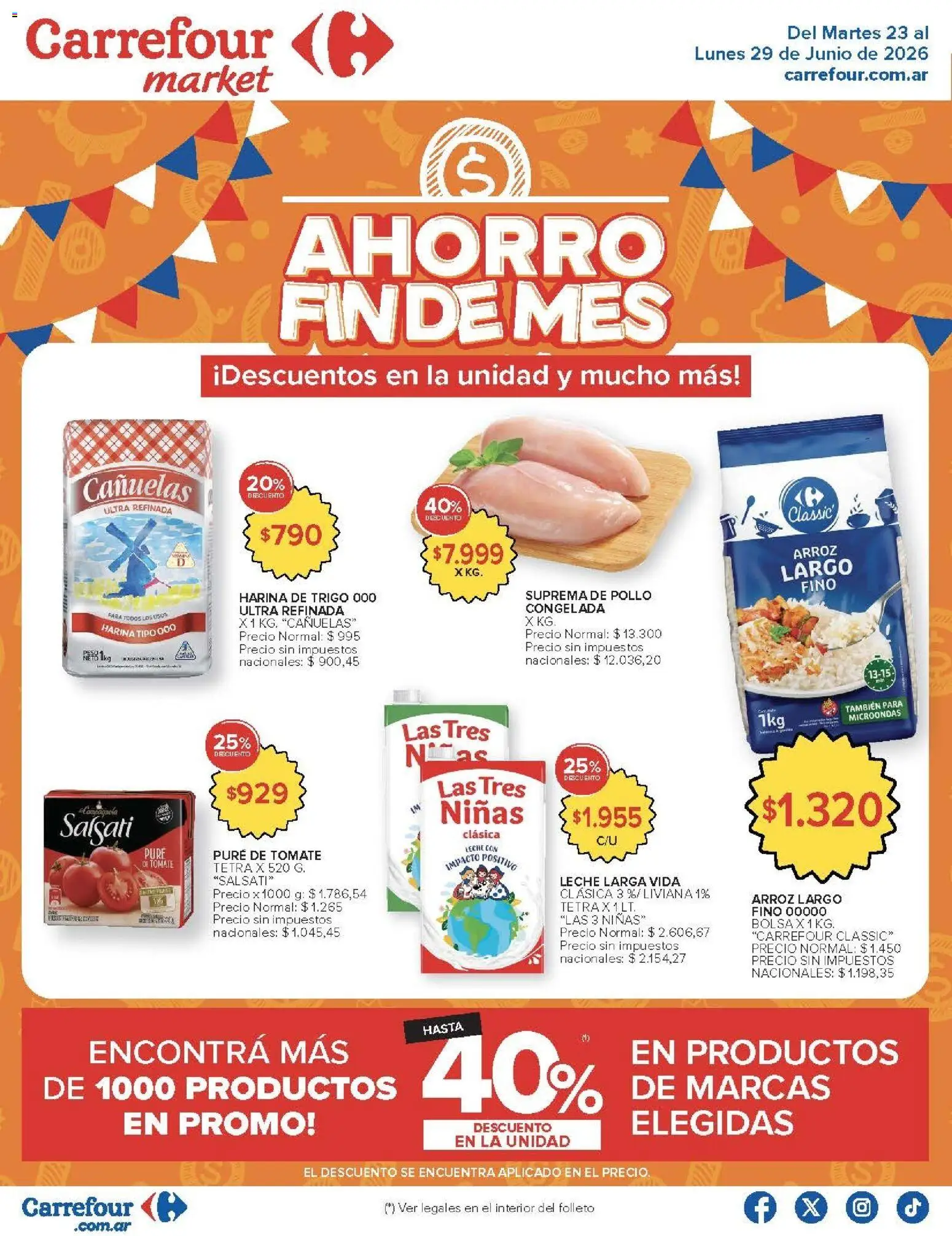 Vista previa del folleto de la tienda Carrefour Market válido desde el 23/06/2026 