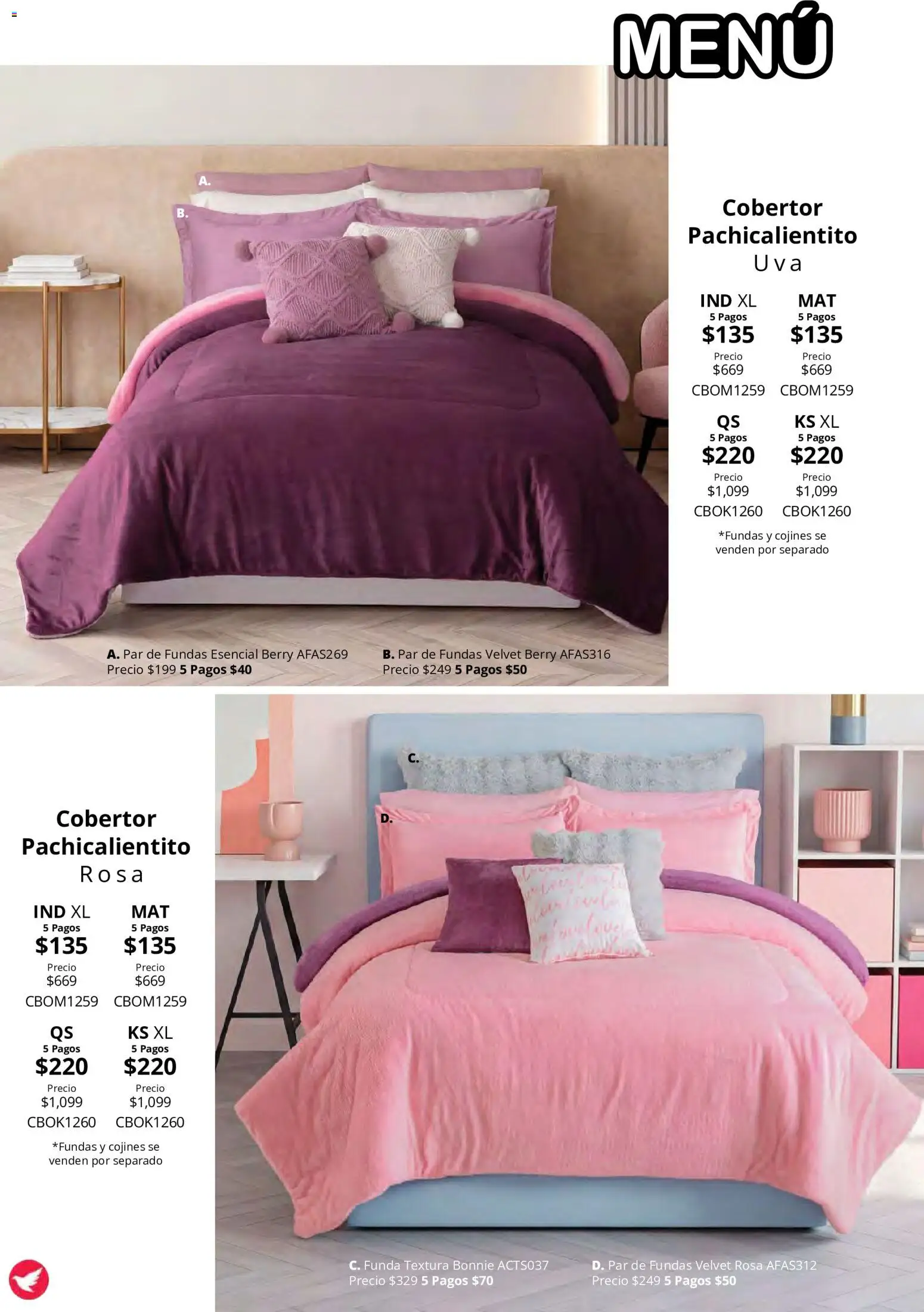 Vista previa las ofertas de la tienda Colchas Concord - Colchas Concord catálogo Colección Cobertor Calor de Hogar desde el 15/10/2026 