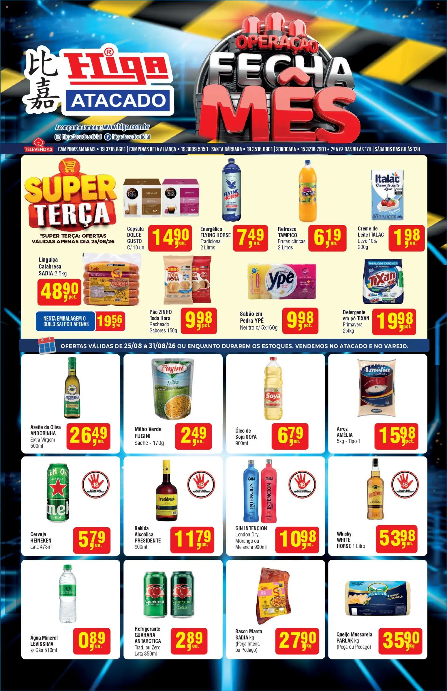 Pré-Visualização do folheto "Higa Atacado - Ofertas da semana" da loja Higa Atacado válido a partir de 25/08/2026