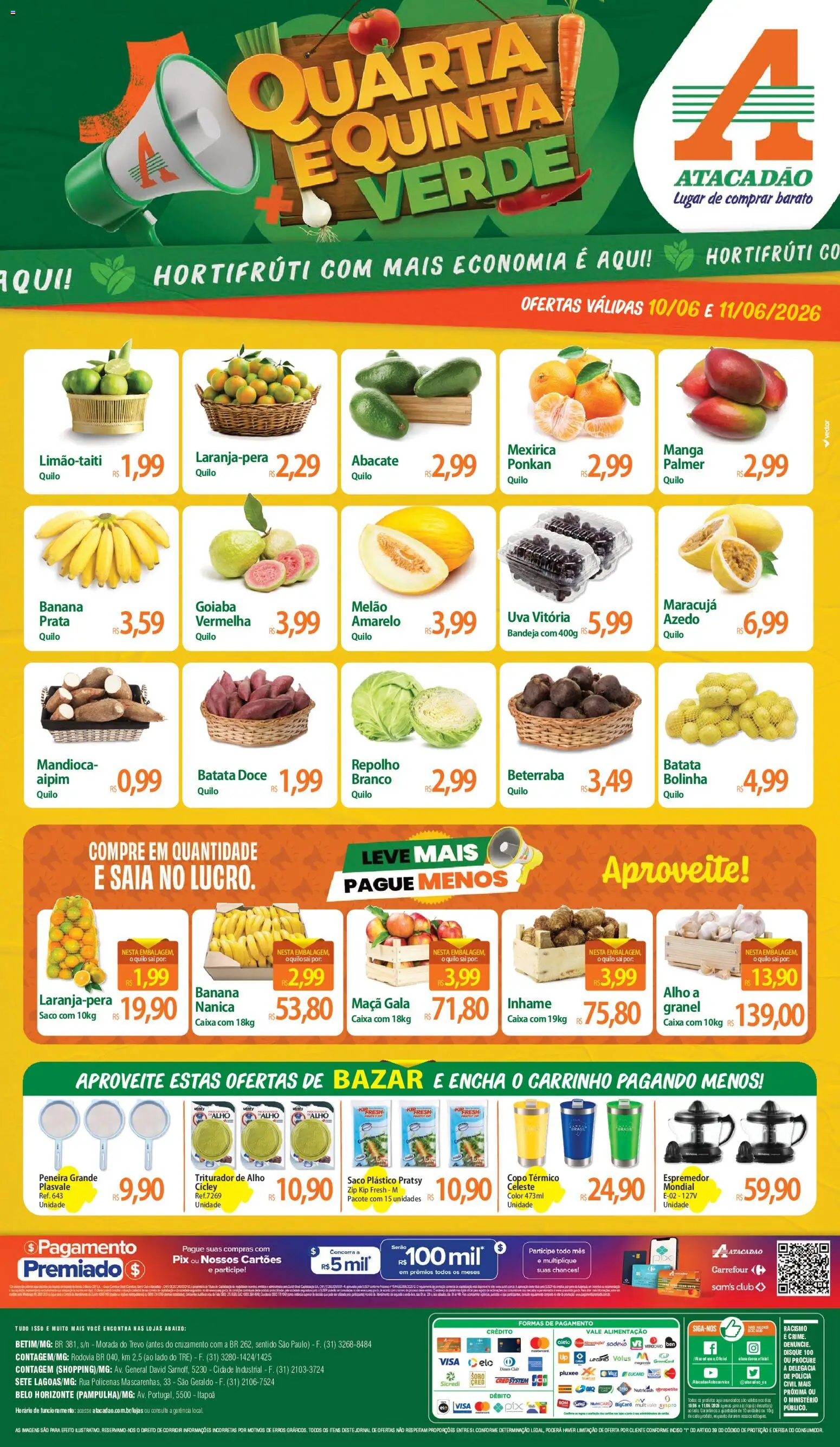 Pré-Visualização do folheto "Atacadão ofertas - MG" da loja Atacadão válido a partir de 10/06/2026
