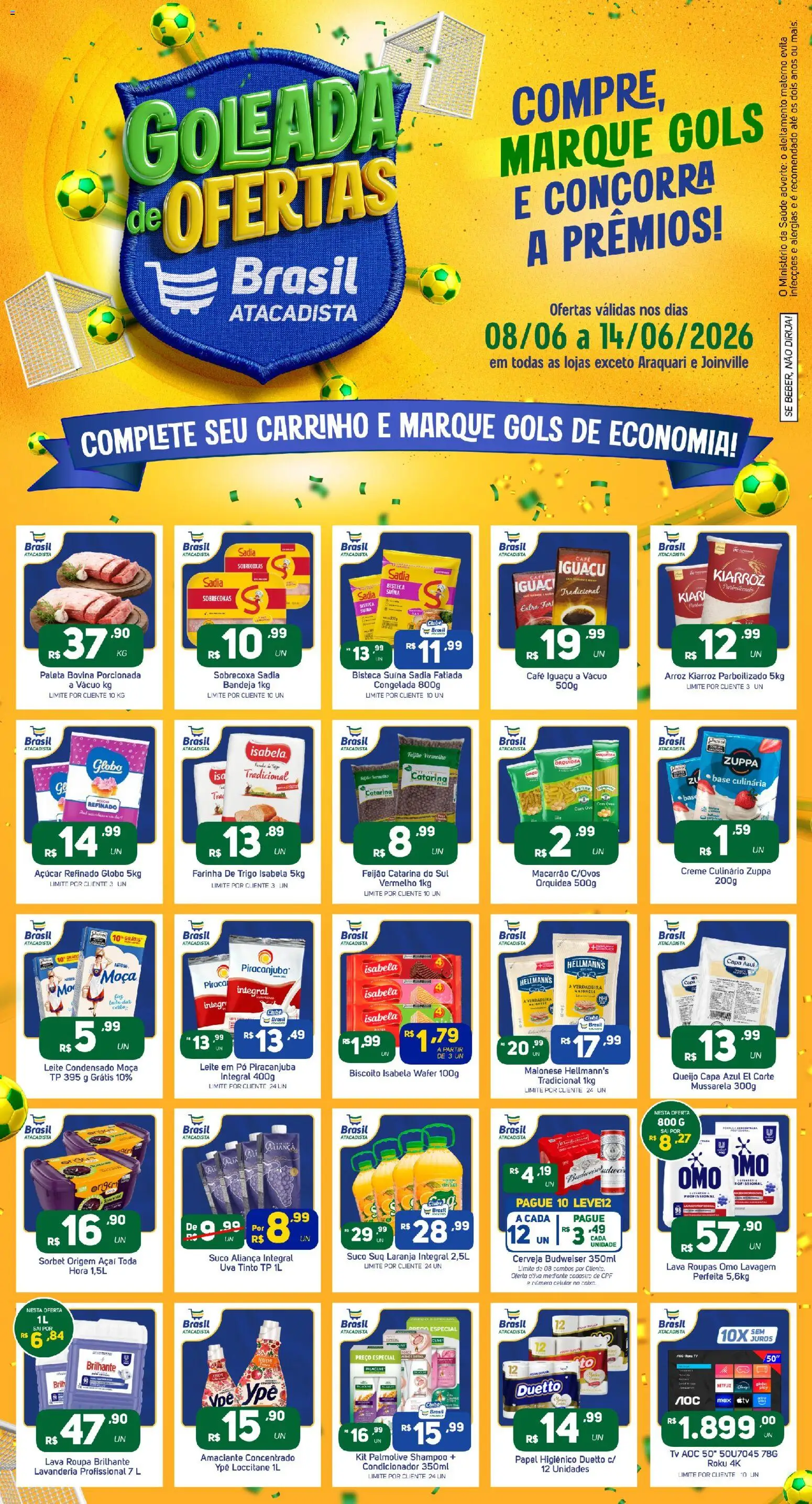 Pré-Visualização do folheto "Brasil Atacadista - Ofertas da semana" da loja Brasil Atacadista válido a partir de 08/06/2026