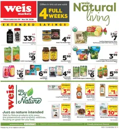 Ad Preview of Weis Weis Natural Living from 10/29/2026